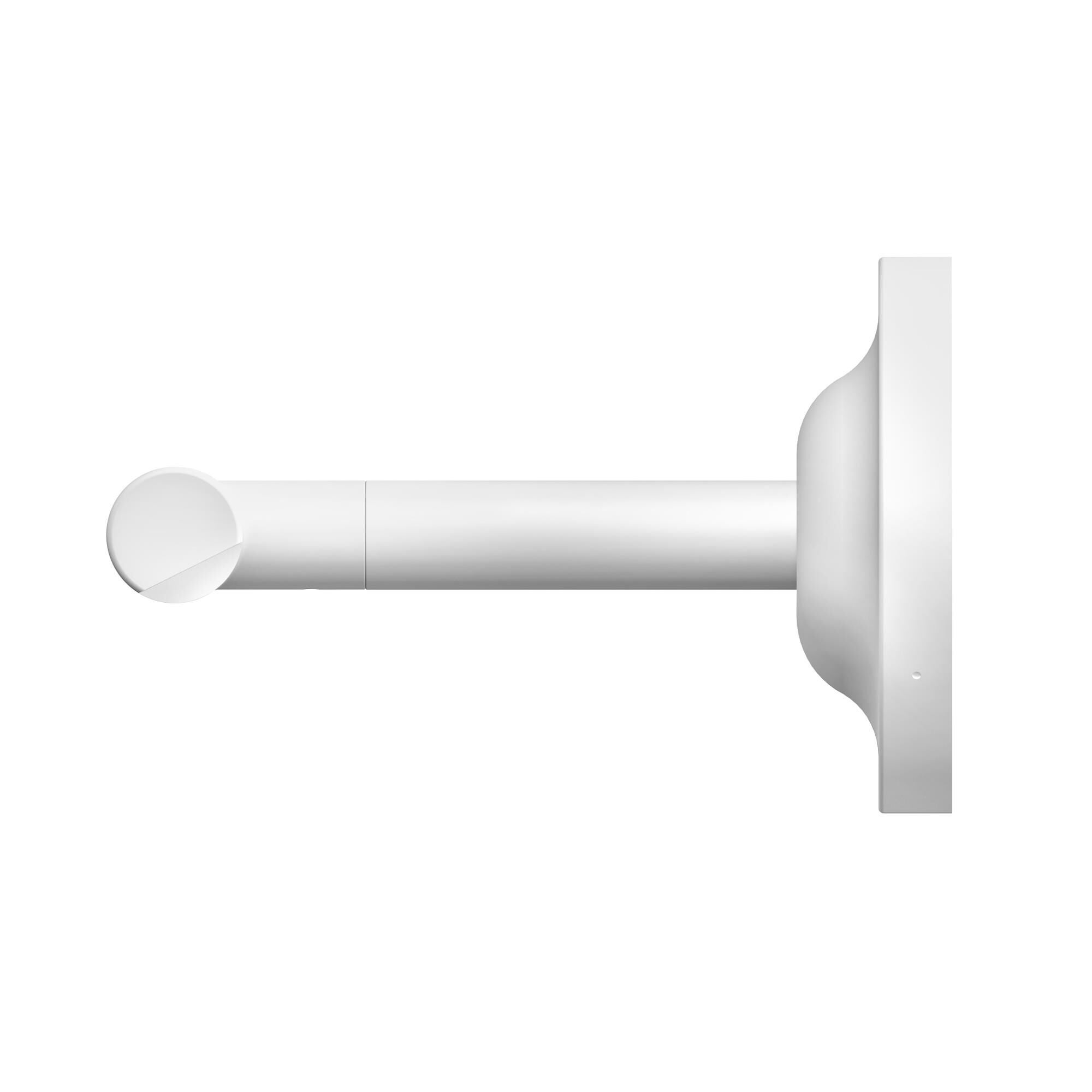 Shown in Matte White finish and Clear glass