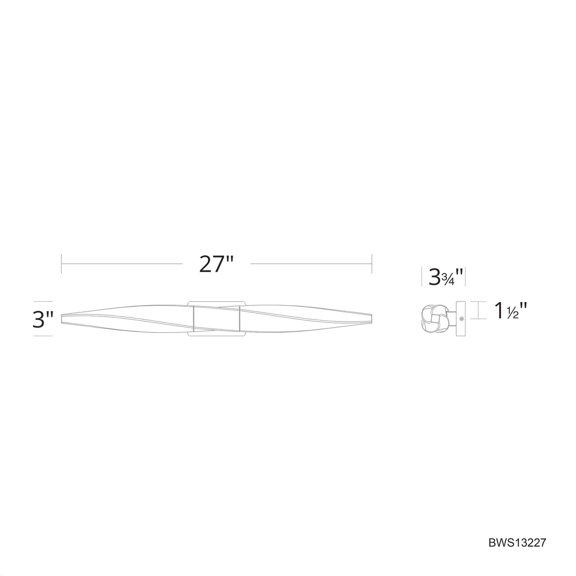 Kindjal 27 Inch 2 Light LED Bath Vanity Light by Schonbek Beyond