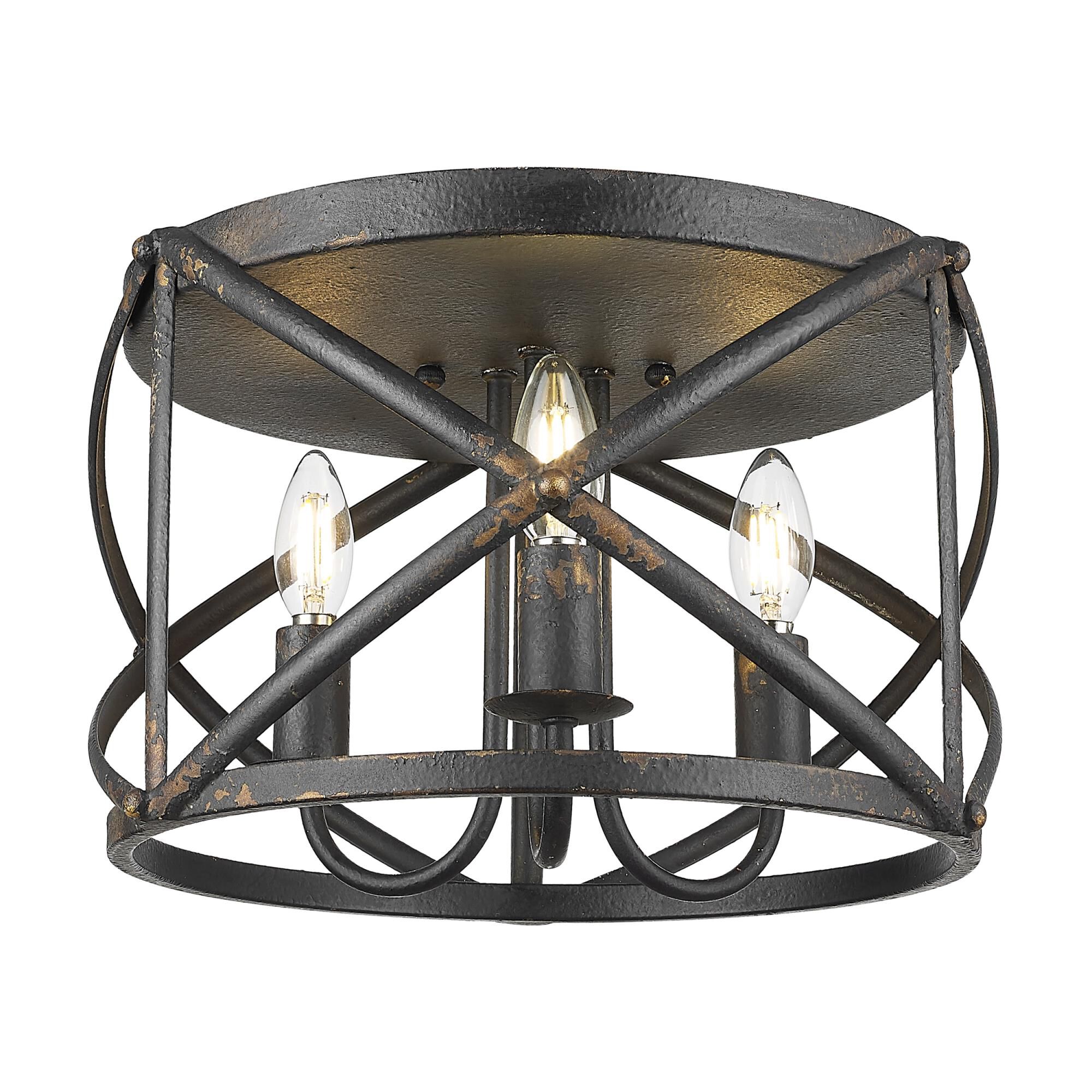 Shown in Antique Black Iron finish