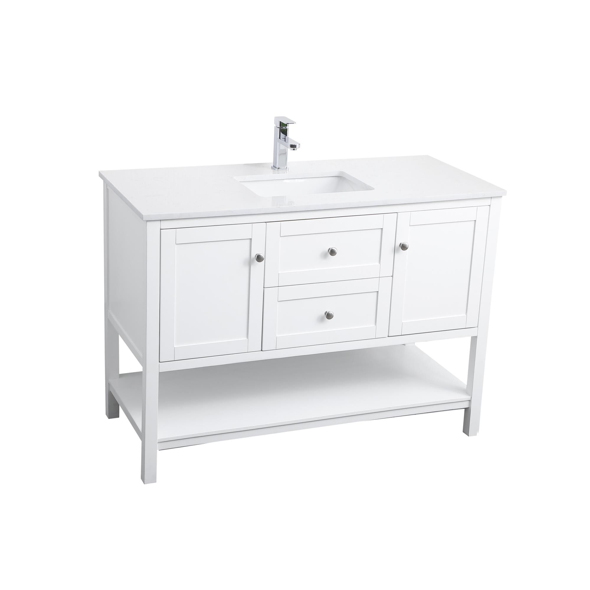 Shown in White finish