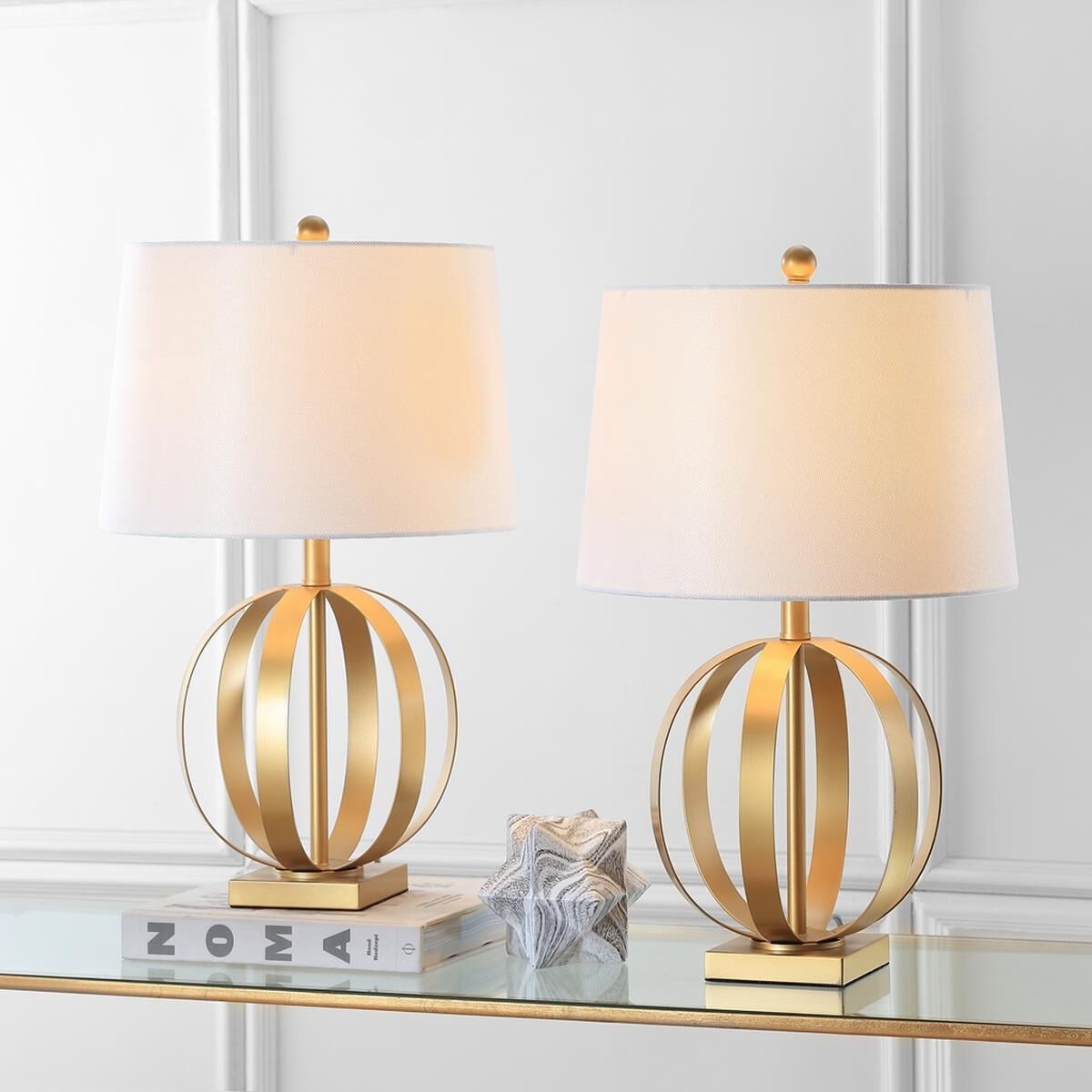Euginia Sphere 24 Inch Table Lamp by Safavieh