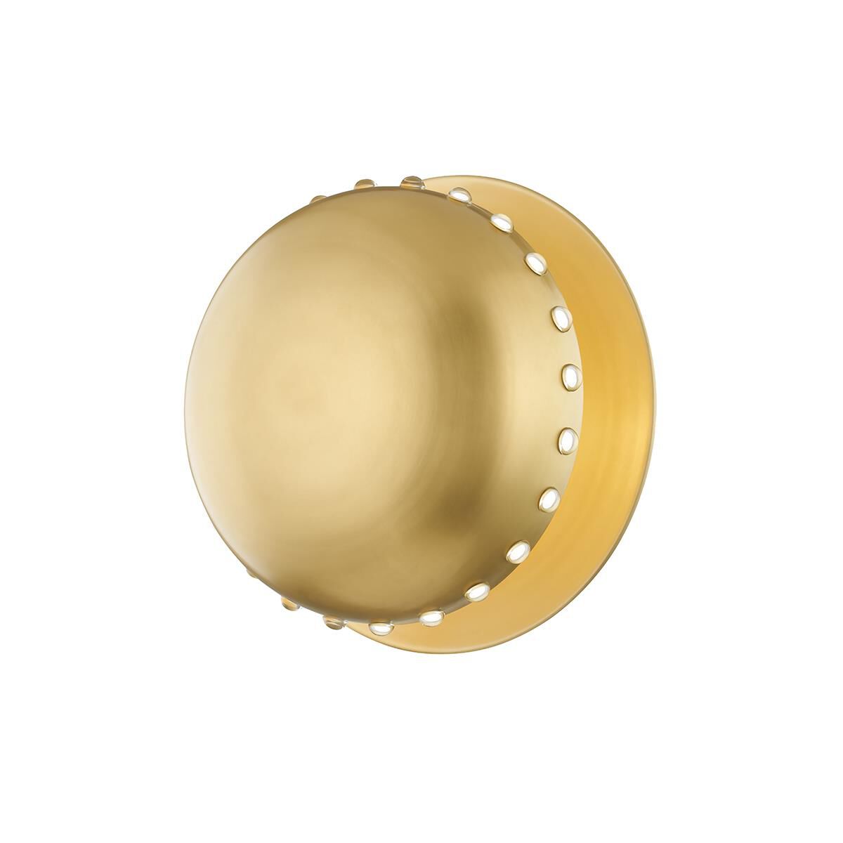 Shown in Aged Brass finish and Aged Brass Steel shade