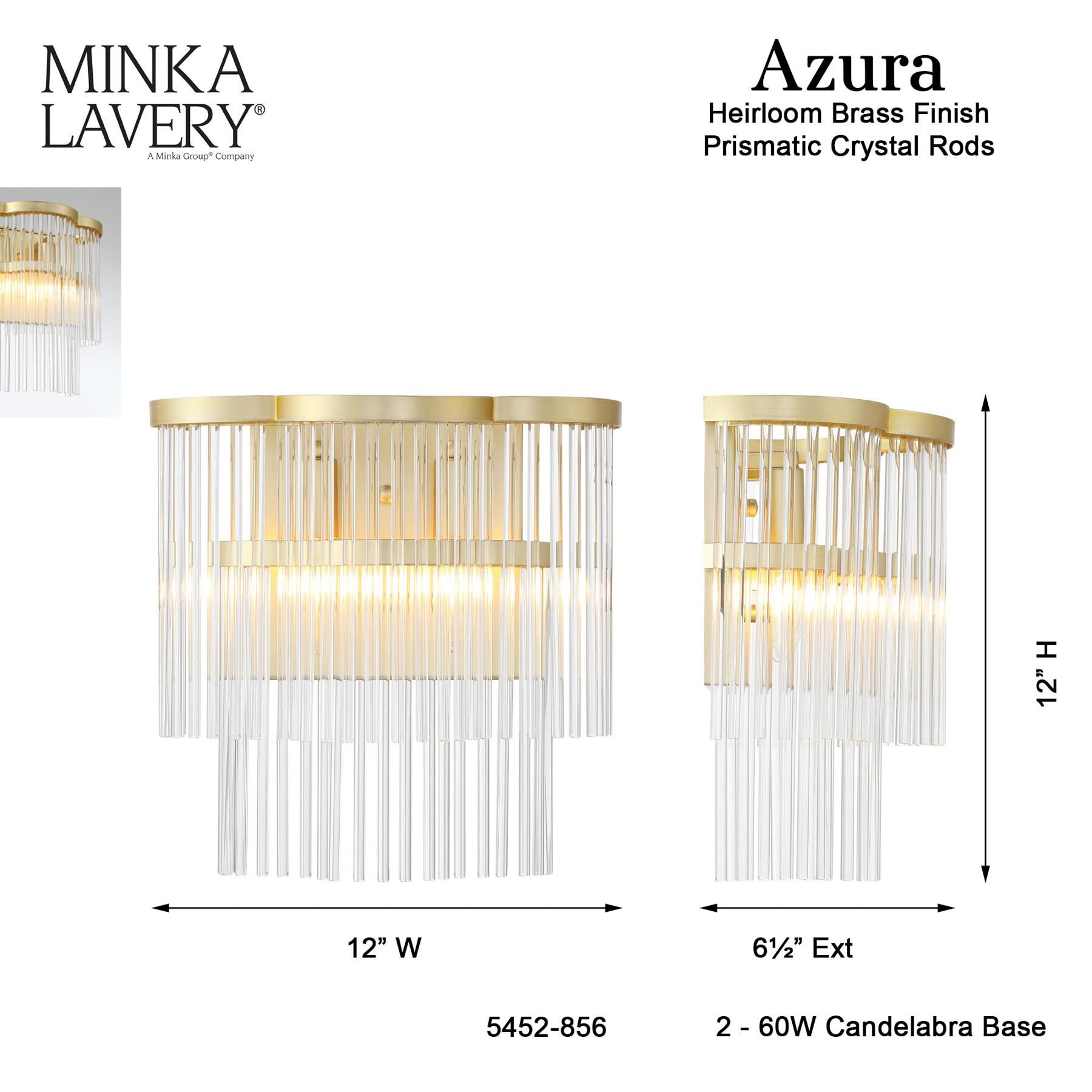 Shown in Heirloom Brass finish and Clear glass