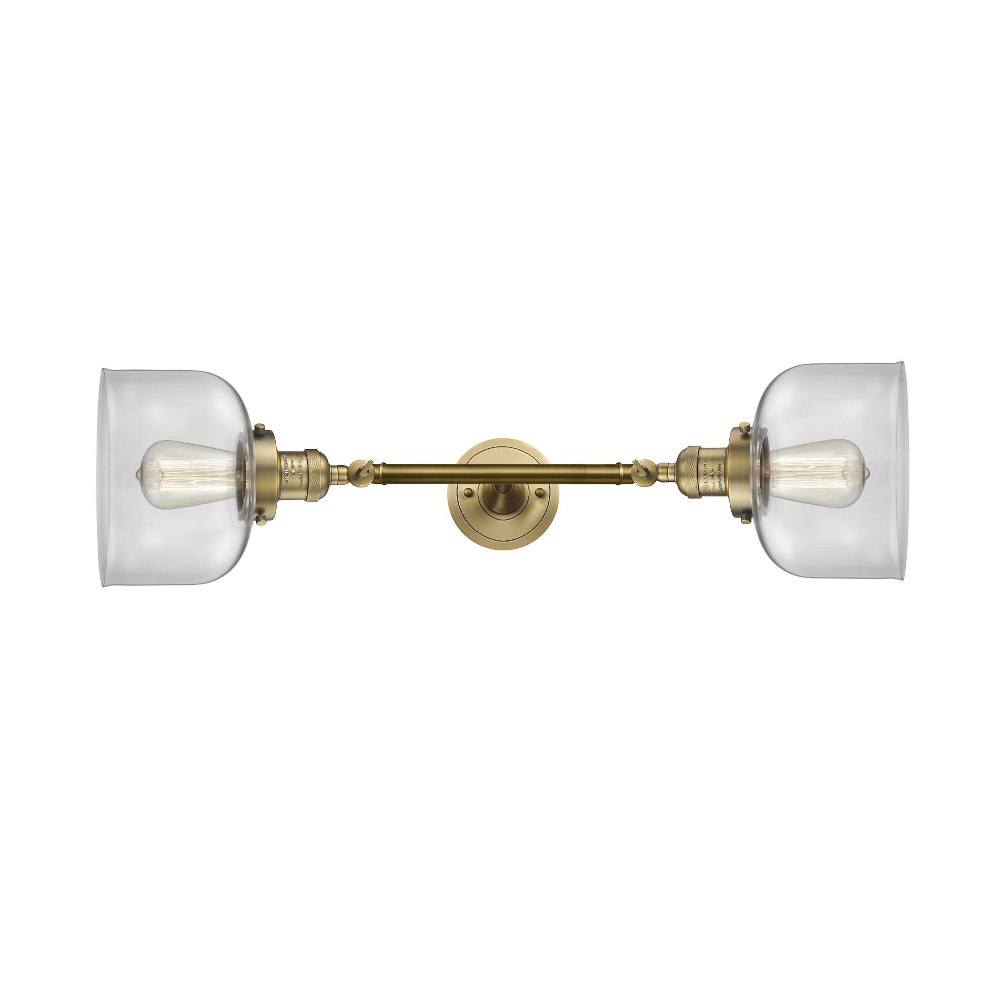 Bruno Marashlian Large Bell 23 Inch 2 Light Bath Vanity Light by Innovations Lighting