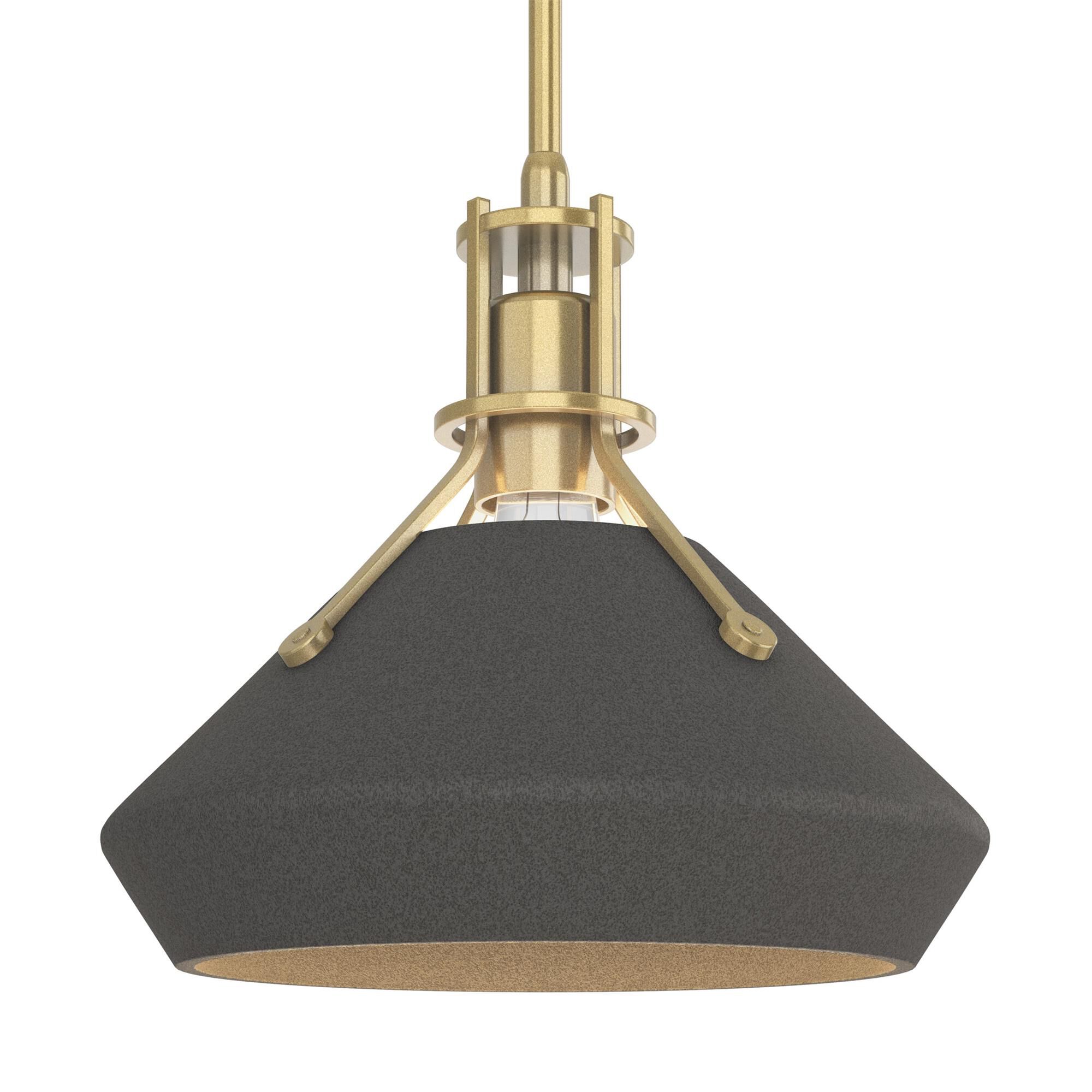 Shown in Modern Brass finish and Natural Iron  accent