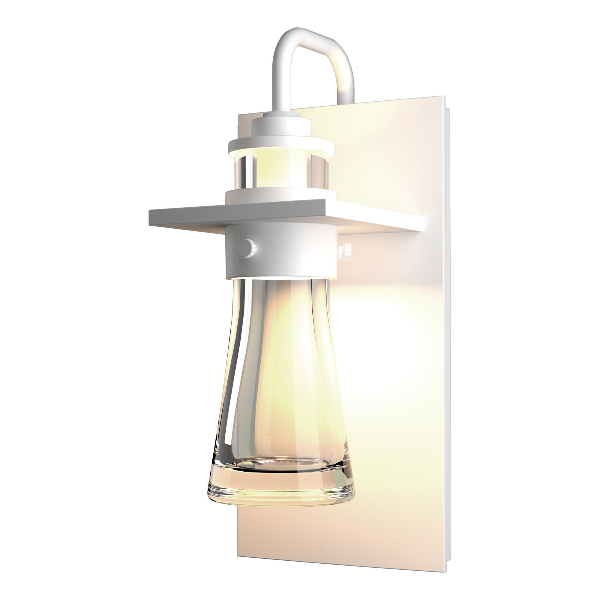 Shown in Coastal White finish and Clear glass