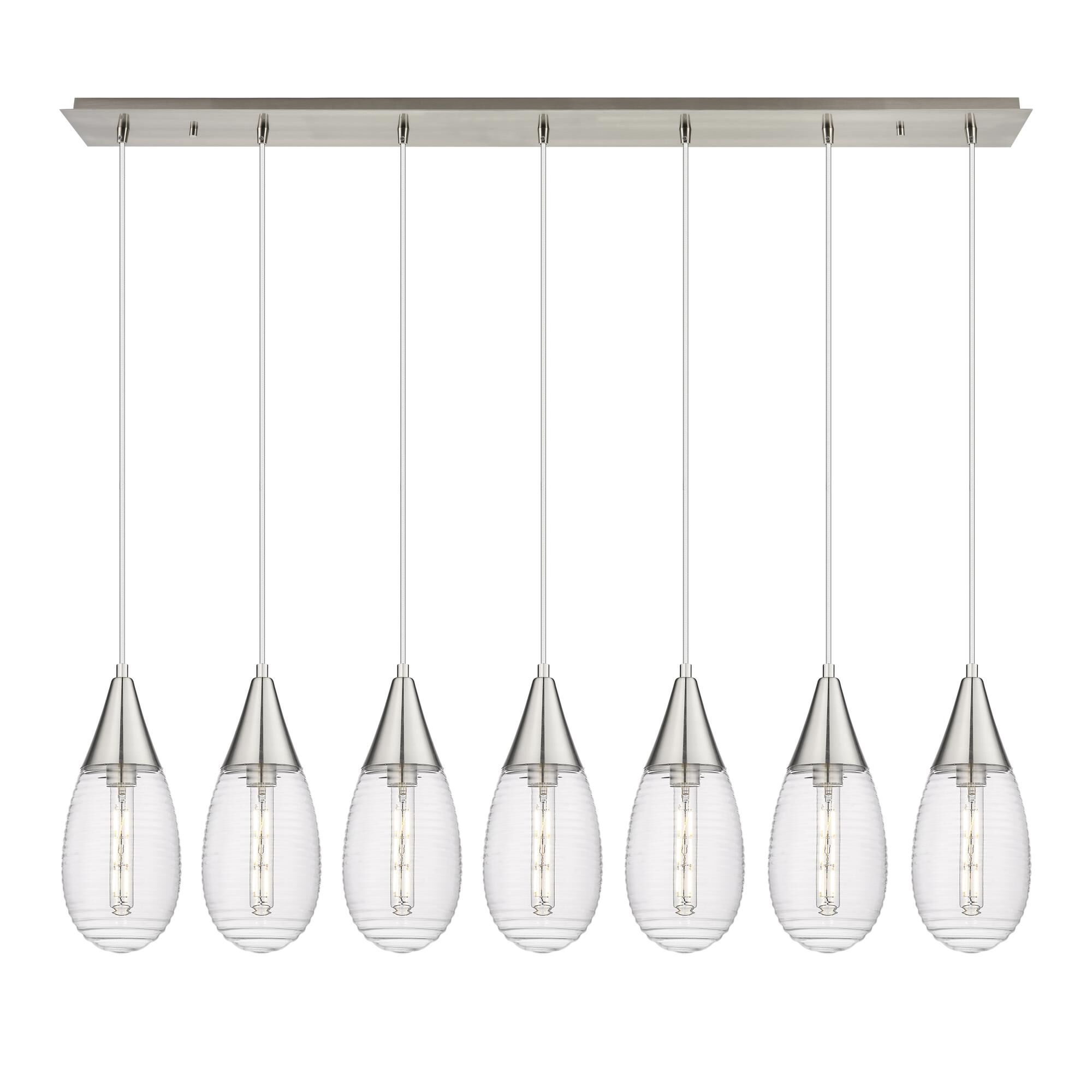 Bruno Marashlian Malone 49 Inch 7 Light Linear Suspension Light by Innovations Lighting