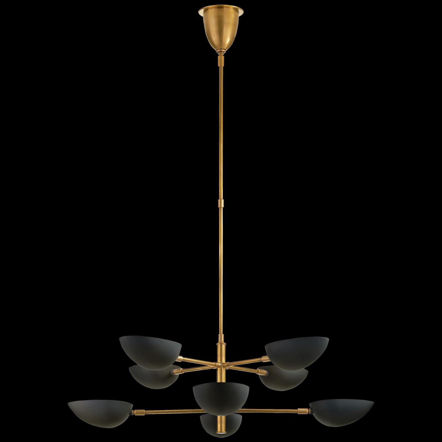 AERIN Graphic 38 Inch 8 Light Chandelier by Visual Comfort Signature Collection