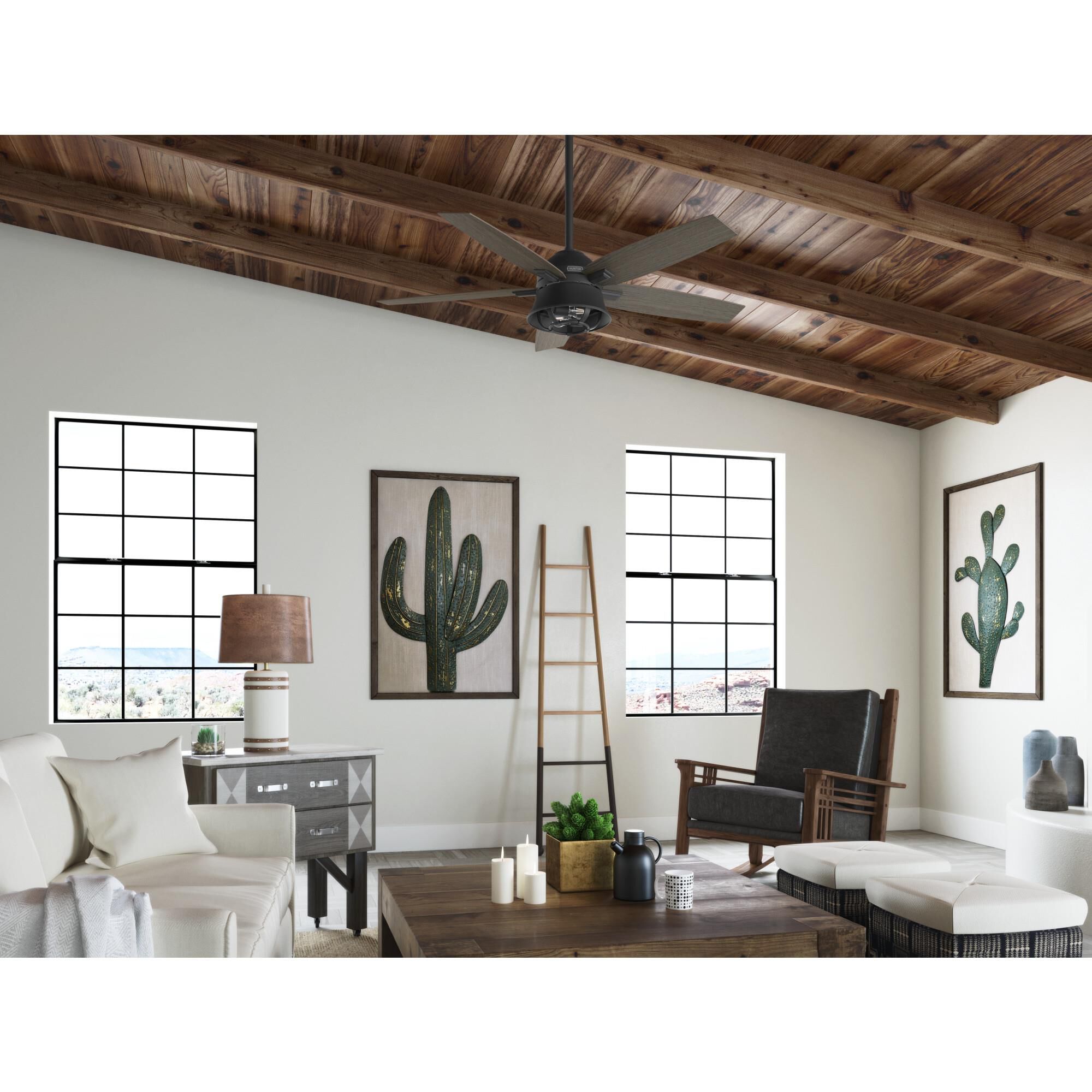 Hampshire 52 Inch Ceiling Fan with Light Kit by Hunter Fan