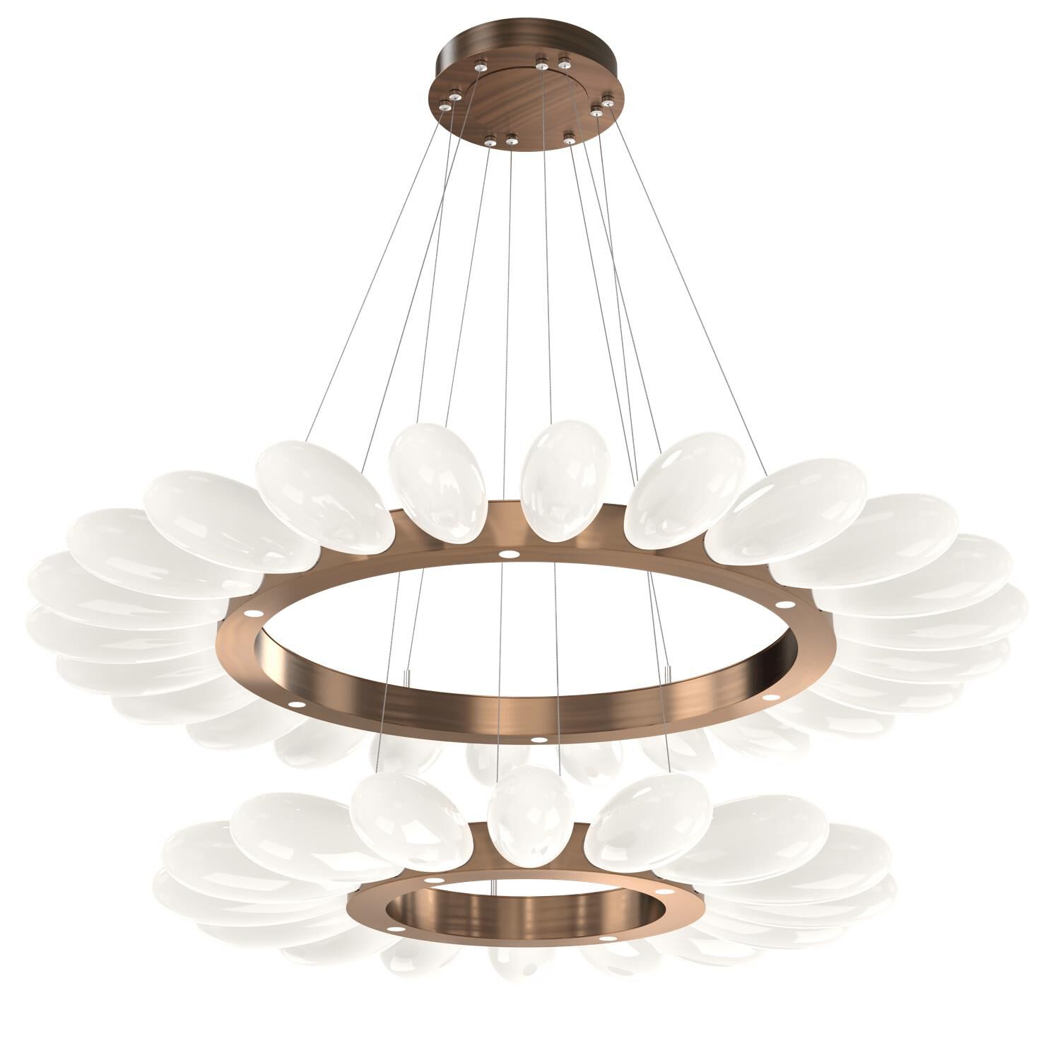 Fiori 53 Inch 50 Light LED Chandelier by Hammerton Studio