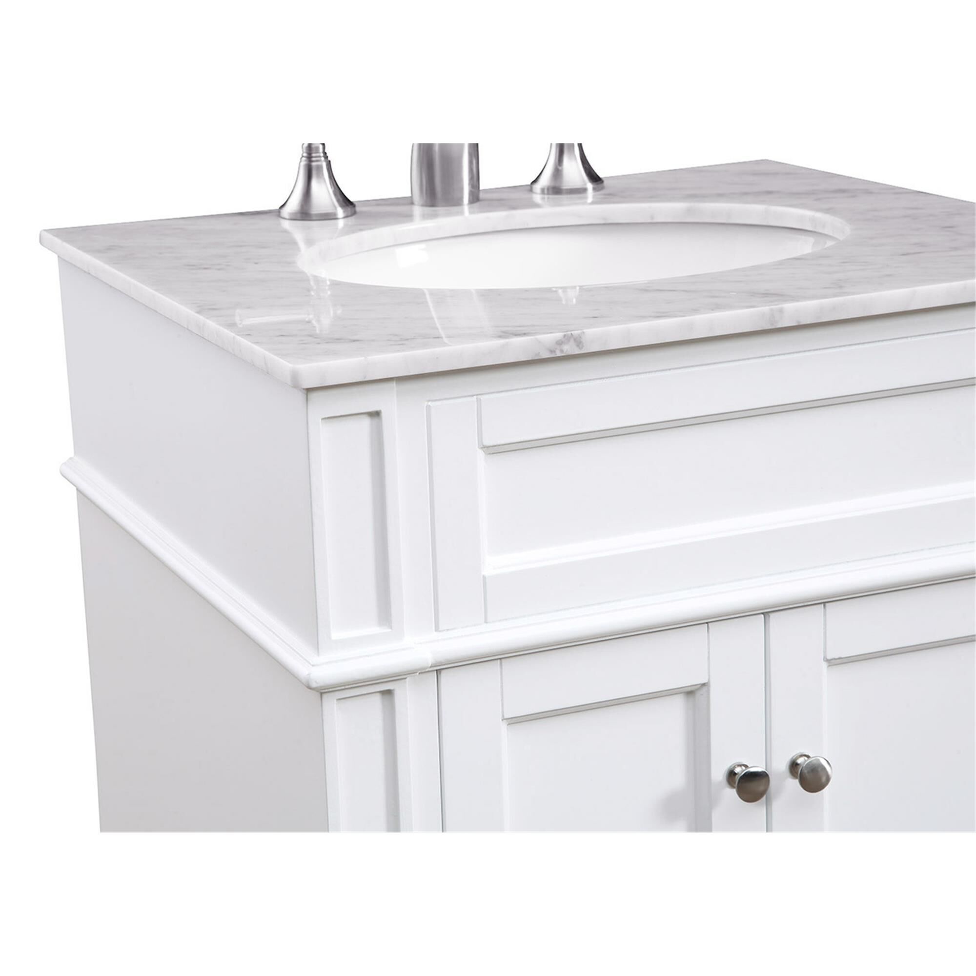 Shown in White finish