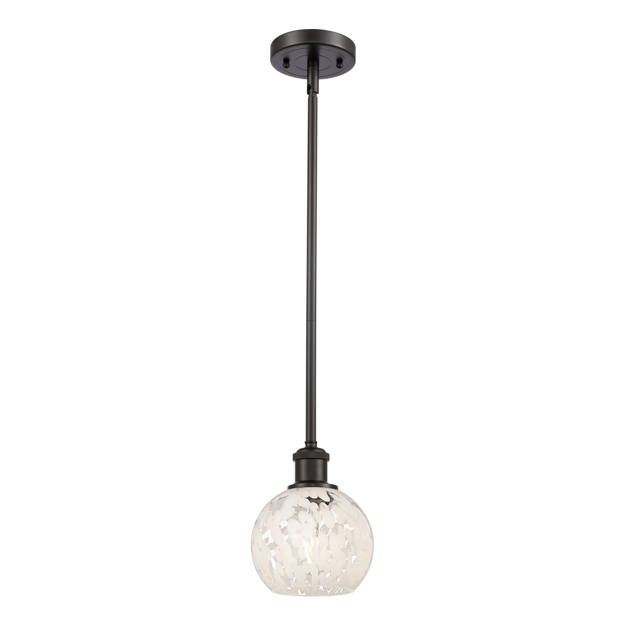 Bruno Marashlian White Mouchette 6 Inch Mini Pendant by Innovations Lighting