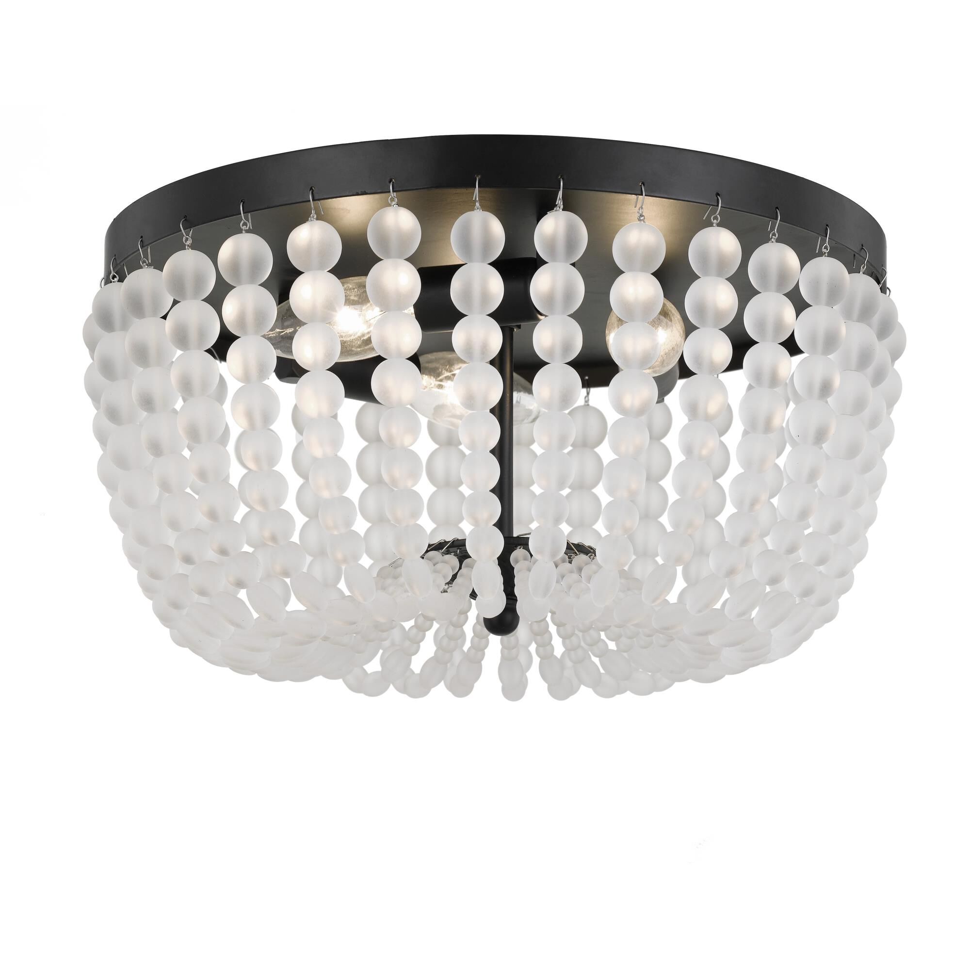 Shown in Matte Black finish and Hand Cut crystal