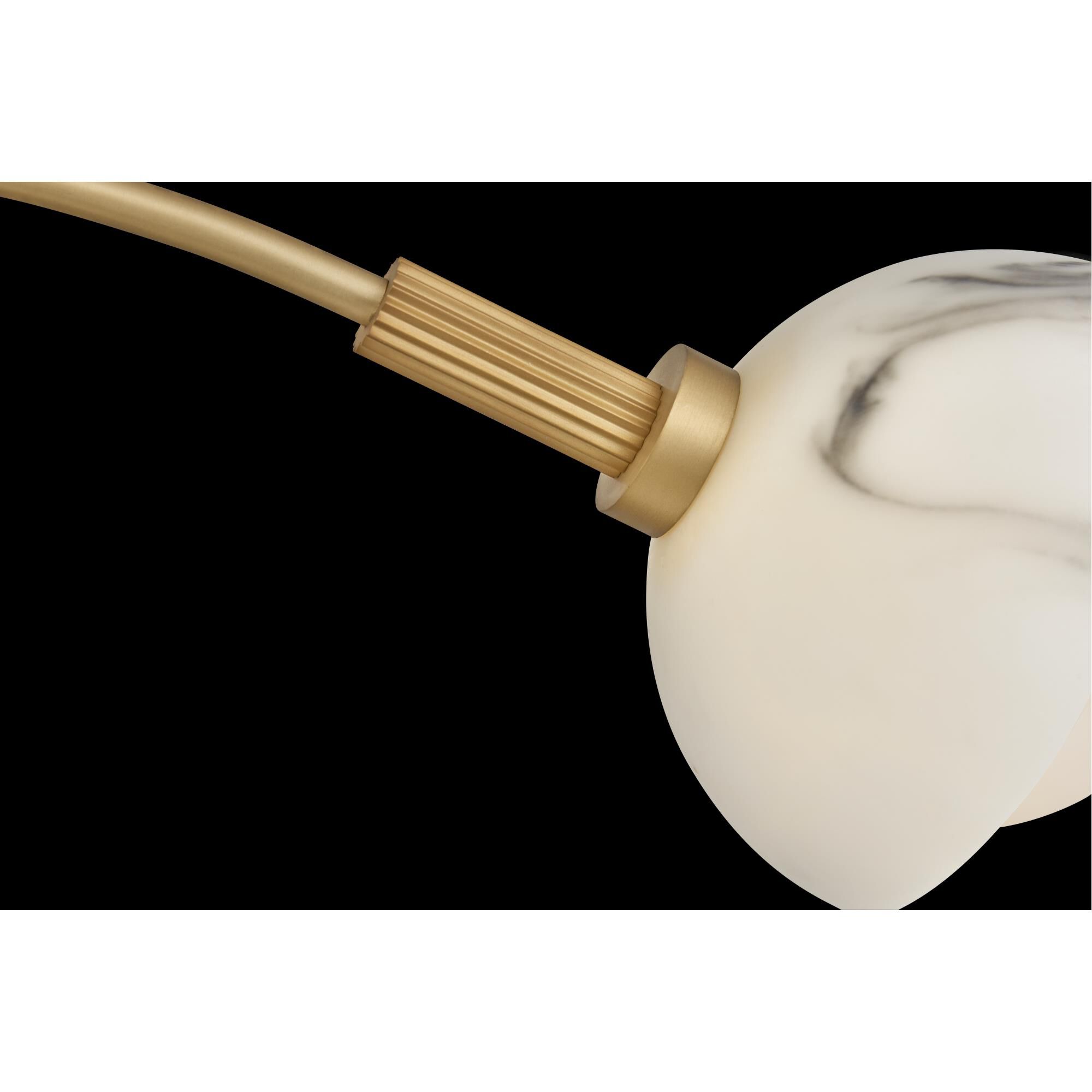 Shown in Heritage Brass finish and Cased Opal And Faux Alabaster glass