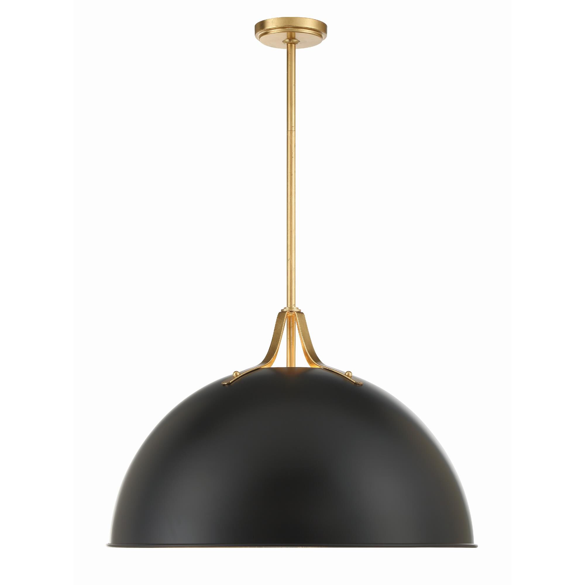 Shown in Matte Black + Antique Gold finish
