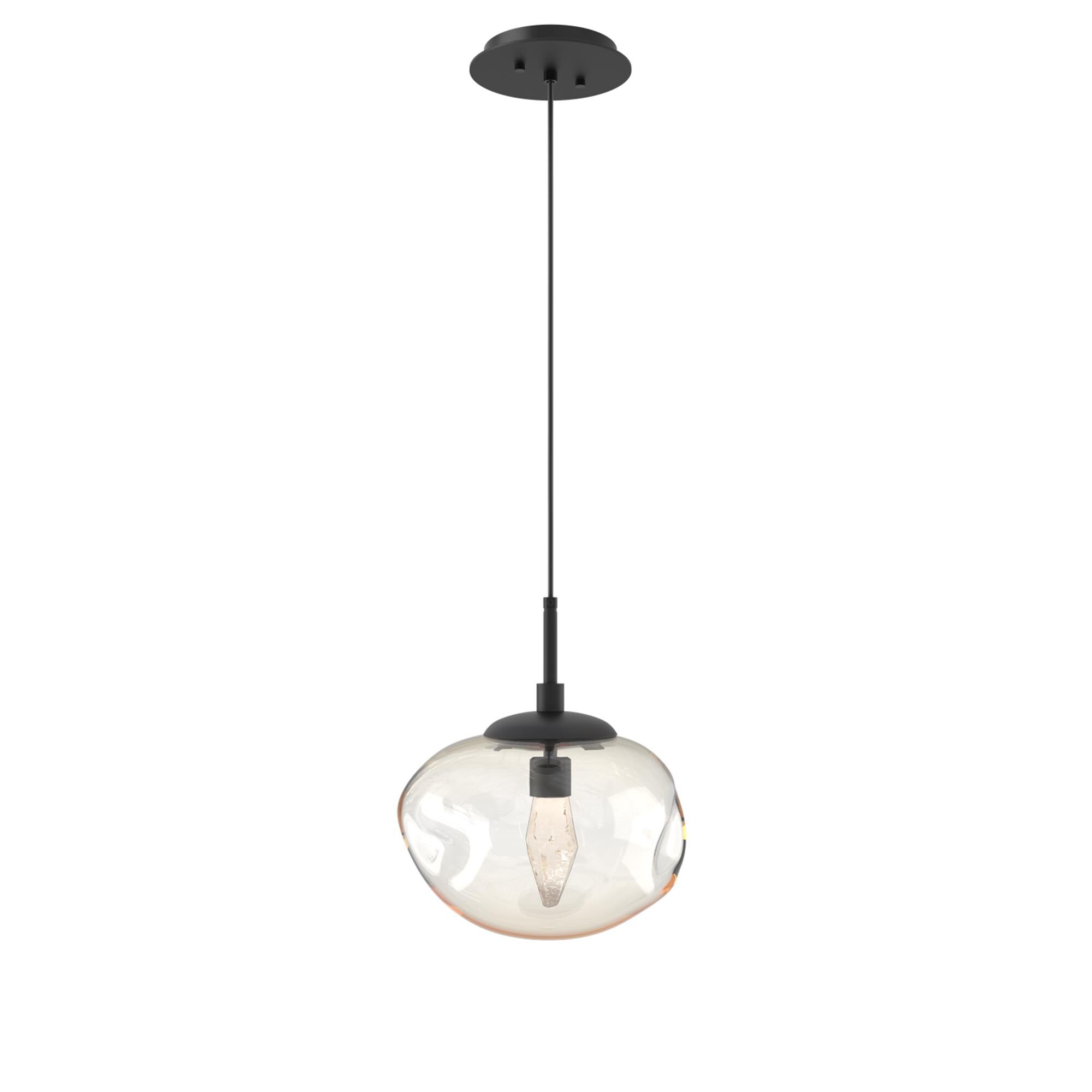 Shown in Matte Black finish and Geo Inner Amber Outer glass