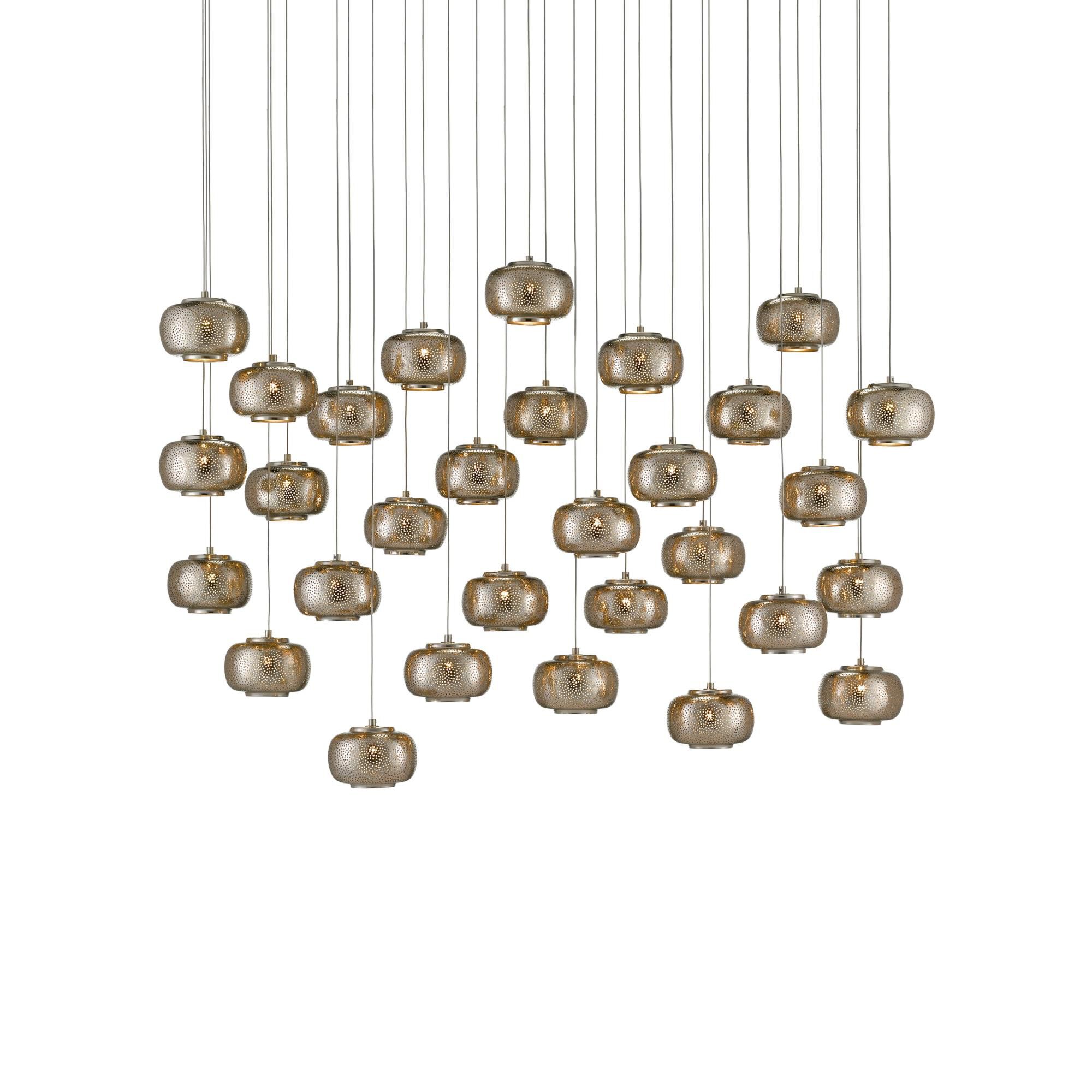Pepper 54 Inch 30 Light LED Multi Light Pendant by Currey and Company