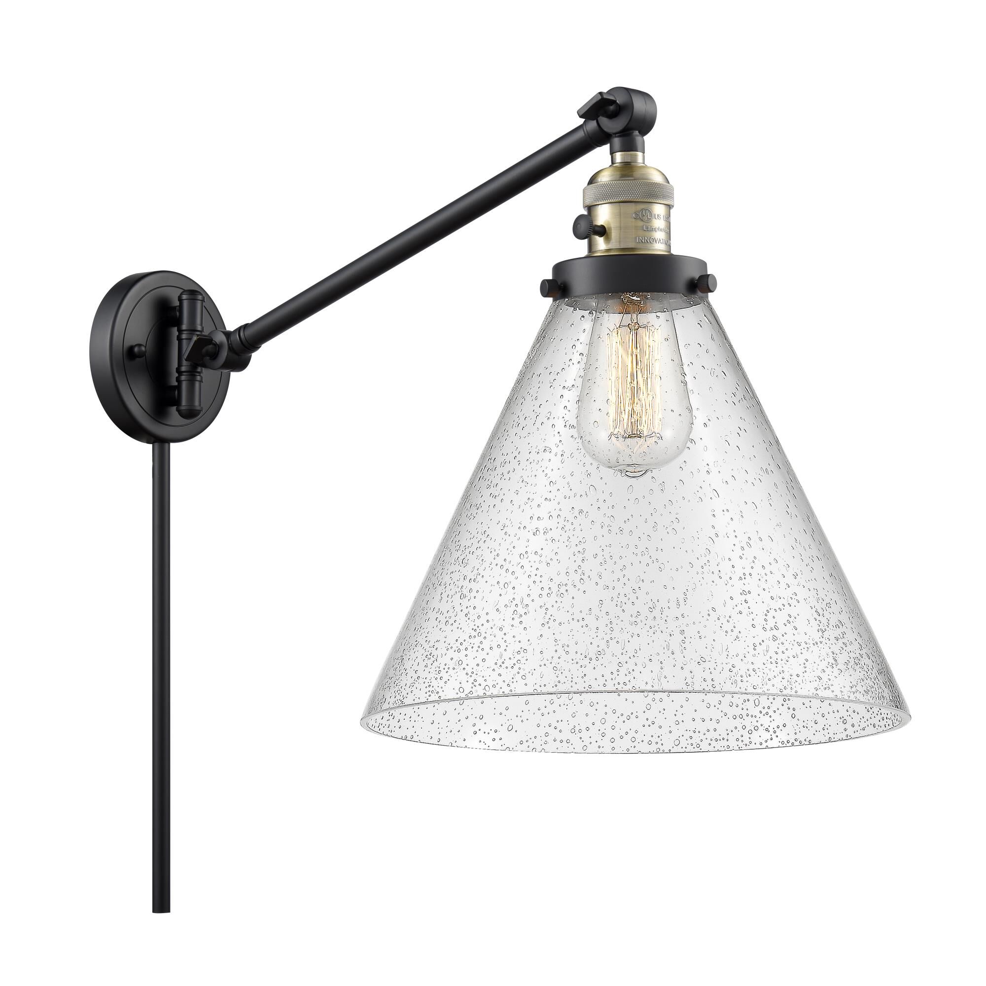 Bruno Marashlian Cone Wall Swing Lamp by Innovations Lighting