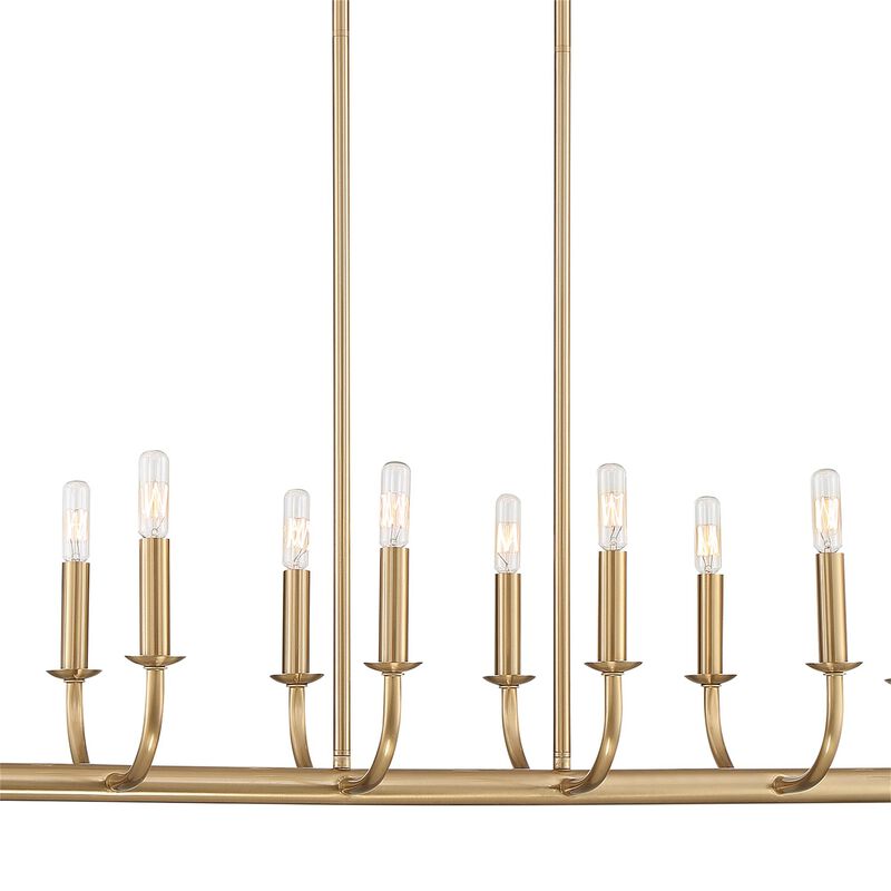 Bailey Medium Linear Chandelier by Crystorama