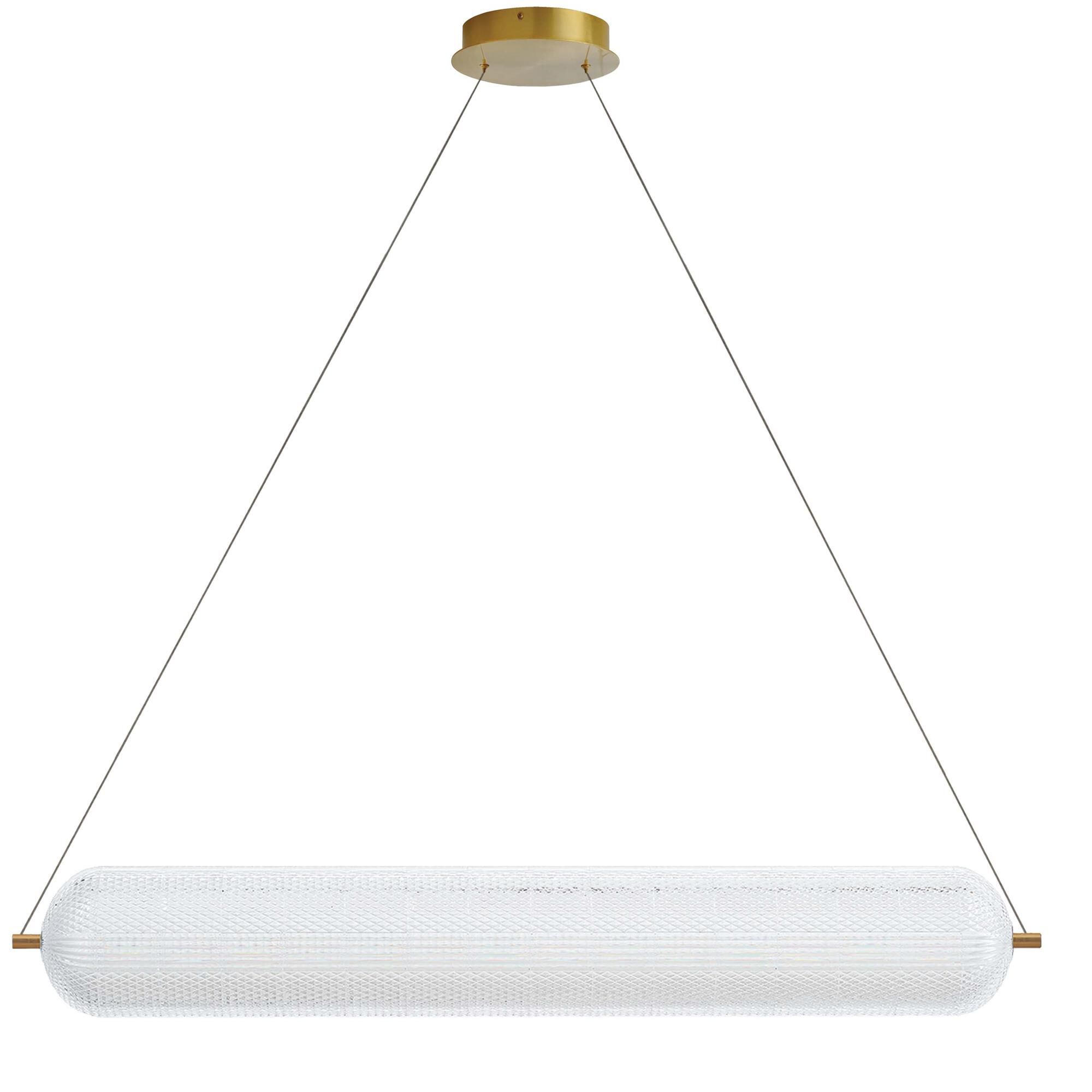 Shown in Aged Brass finish and Clear glass