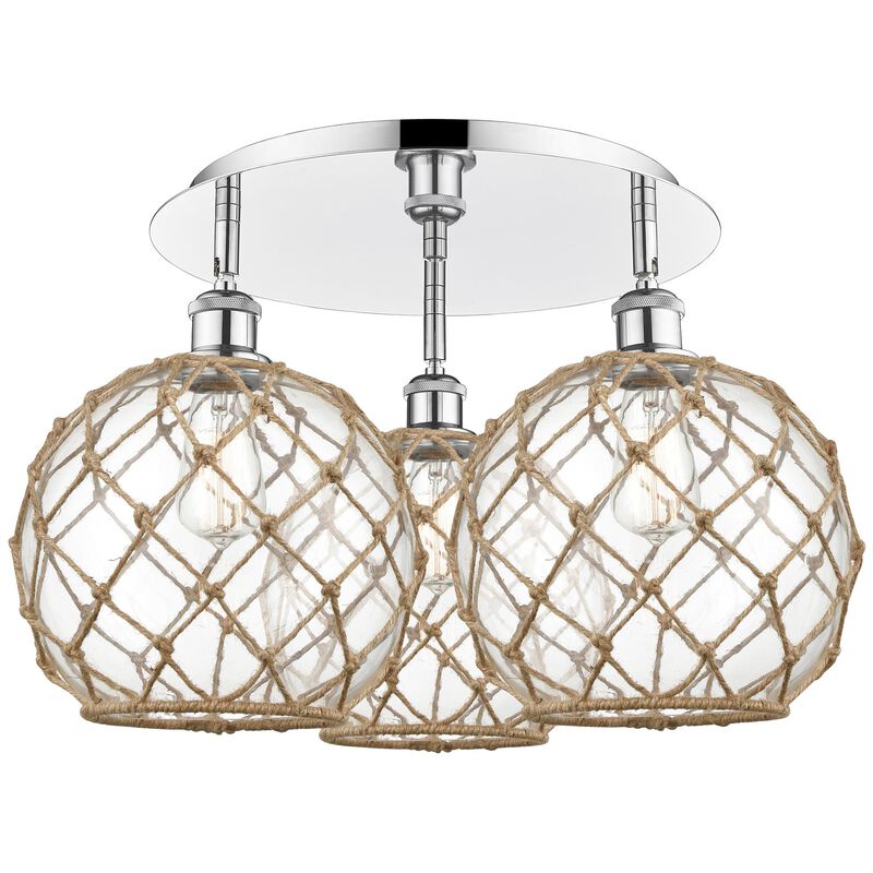 Bruno Marashlian Farmhouse Rope 22 Inch Flush Mount by Innovations Lighting