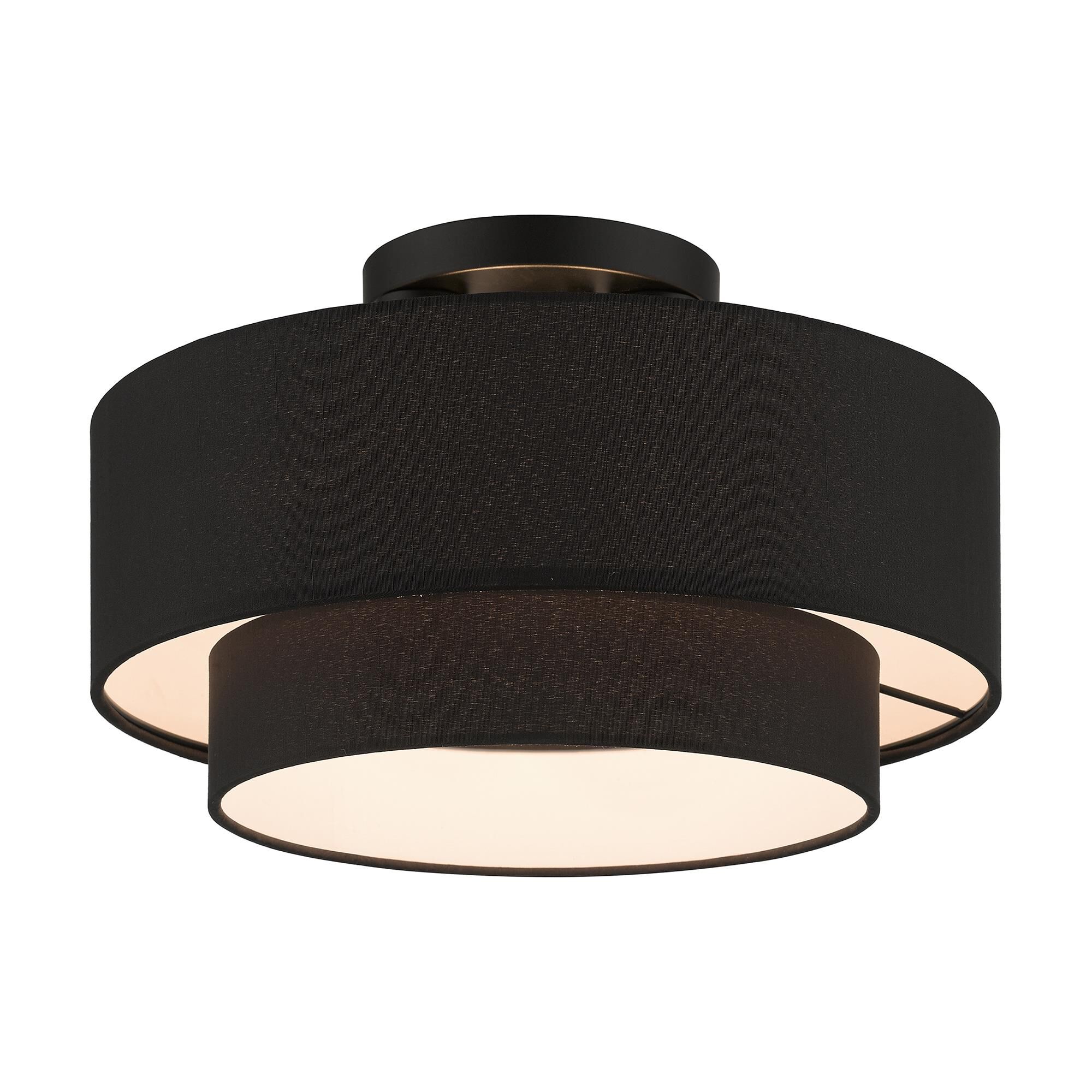 Bainbridge 15 Inch 3 Light Semi Flush Mount by Livex Lighting