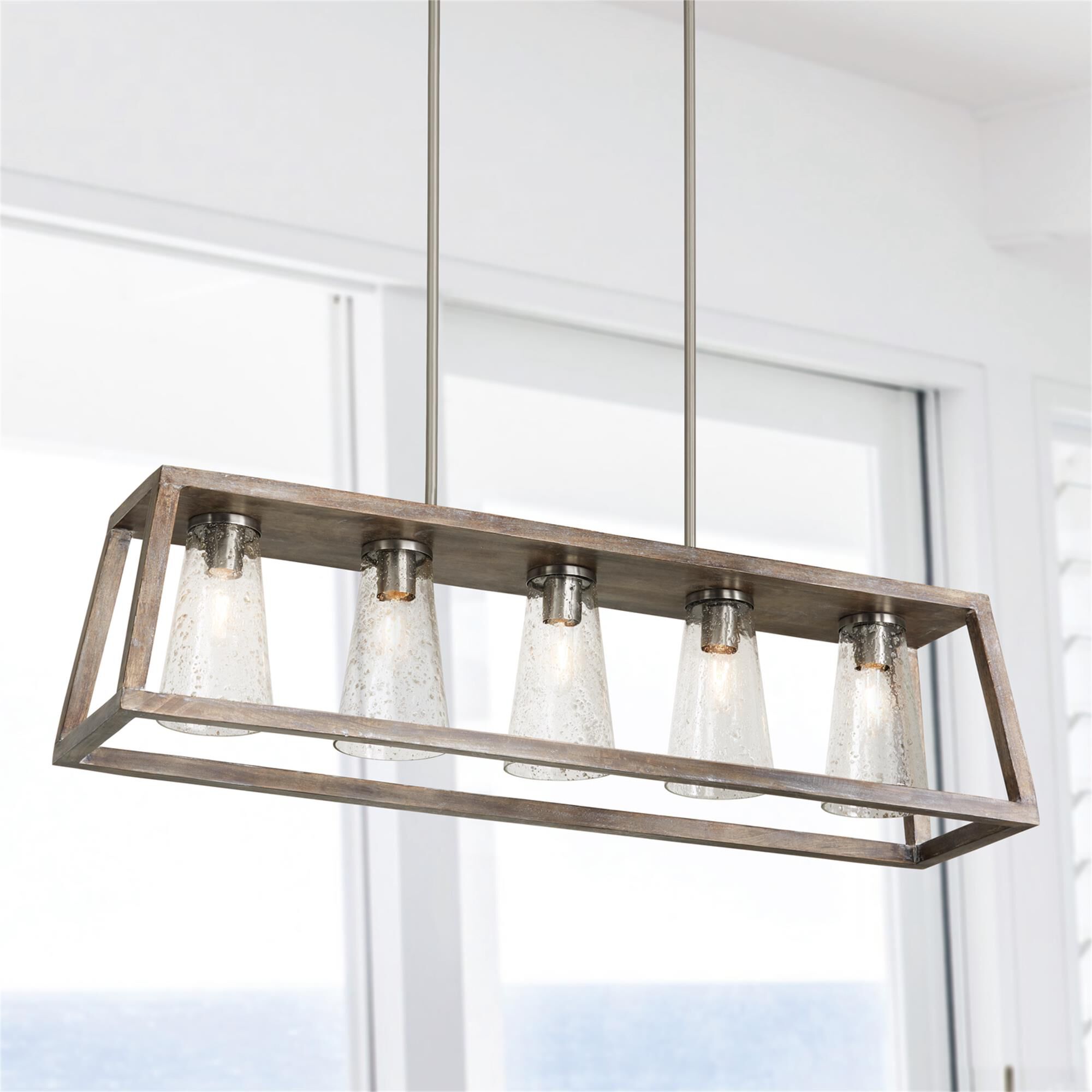 Shown in Barnhouse And Matte Nickel finish and 504 glass
