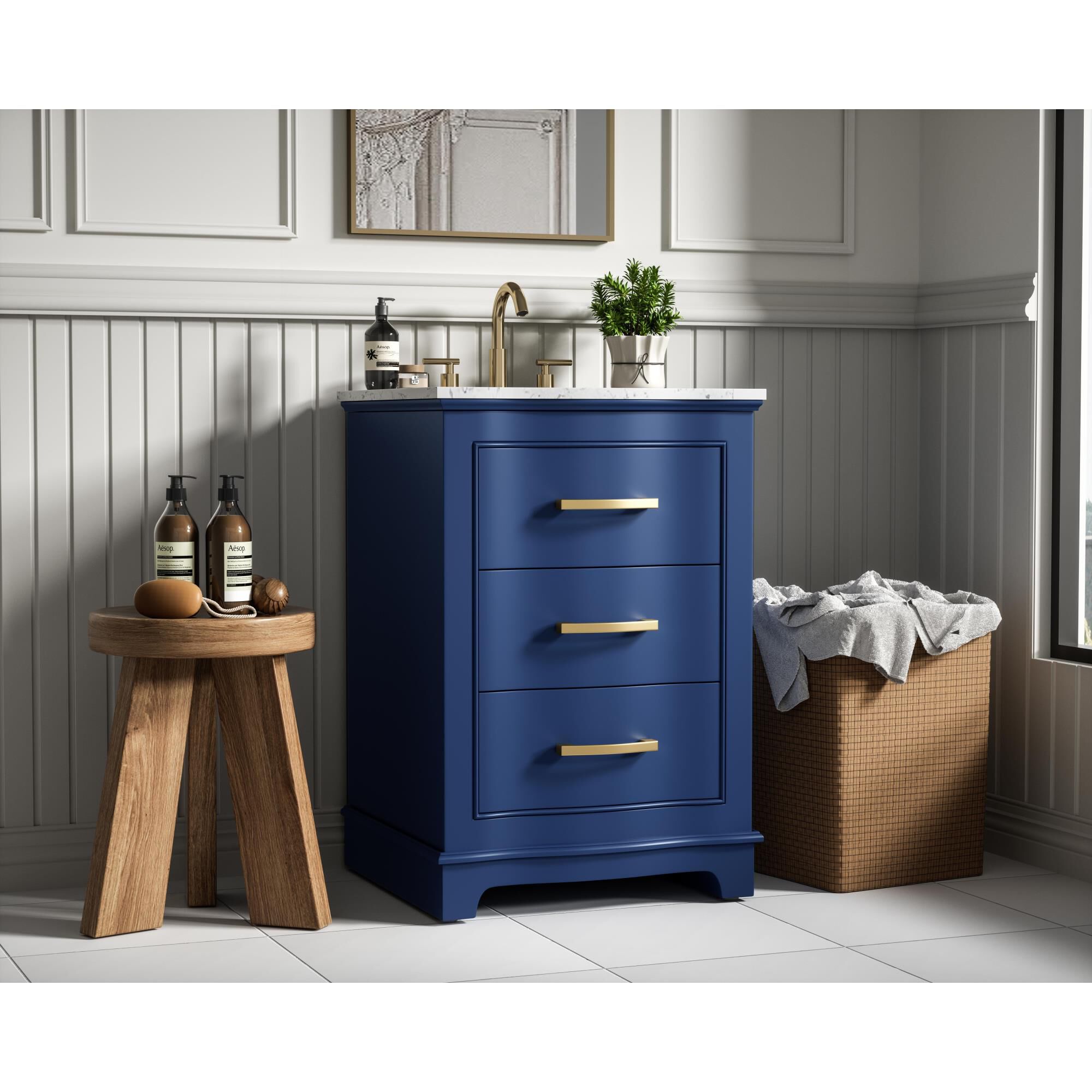 Shown in Blue finish