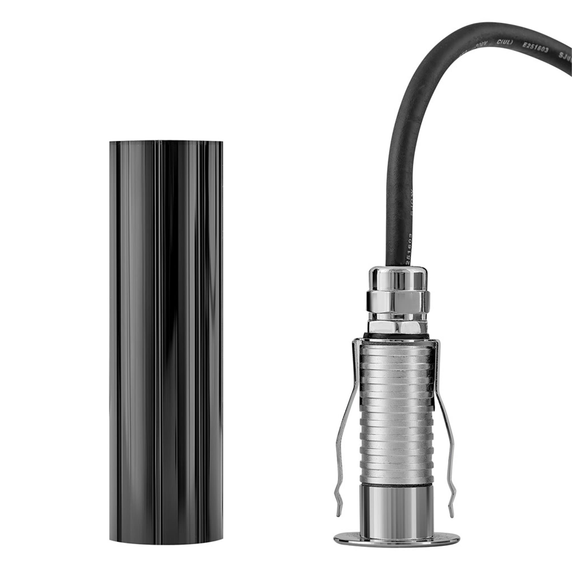 Shown in Stainless Steel finish and Clear Optic glass