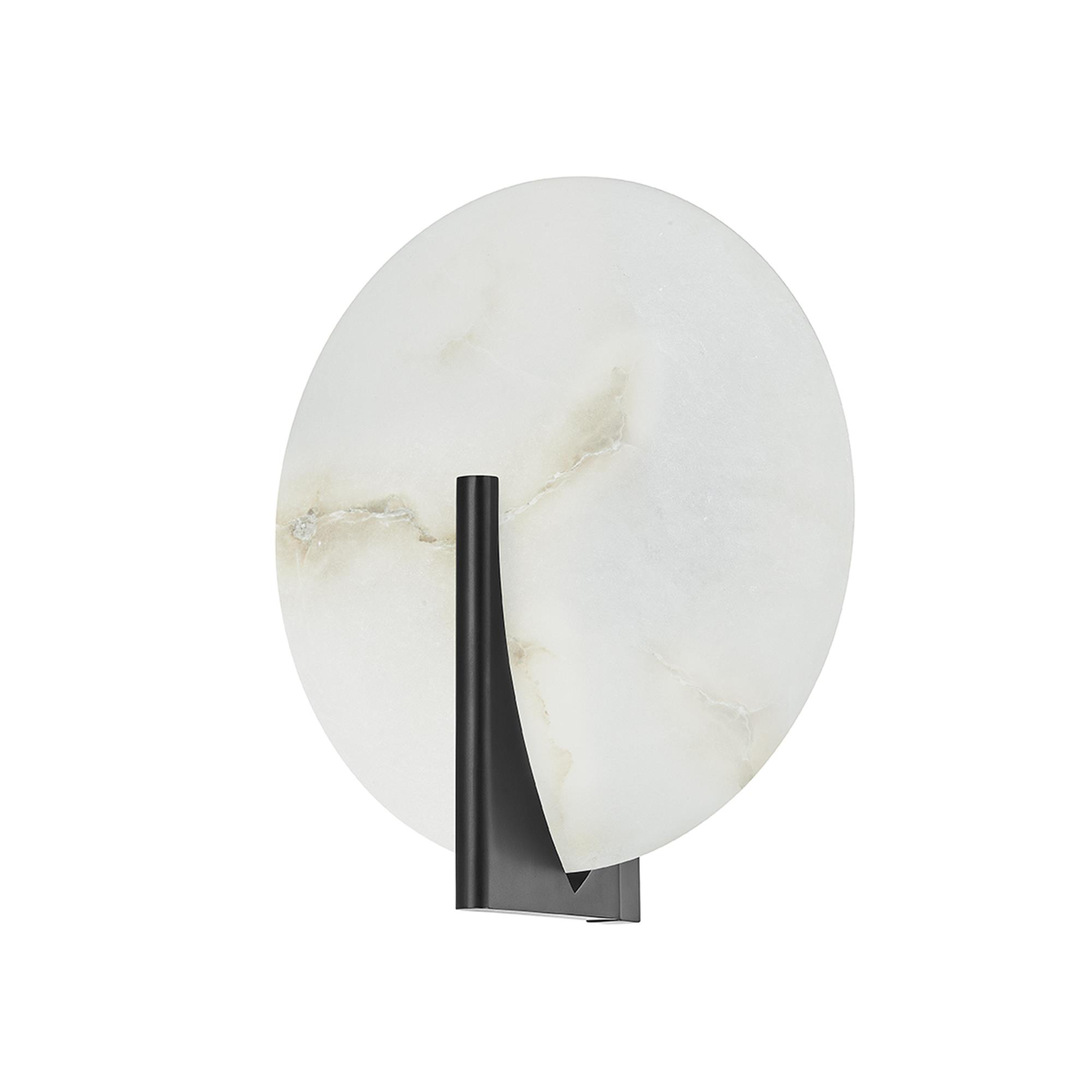 Shown in Black Brass finish and White glass