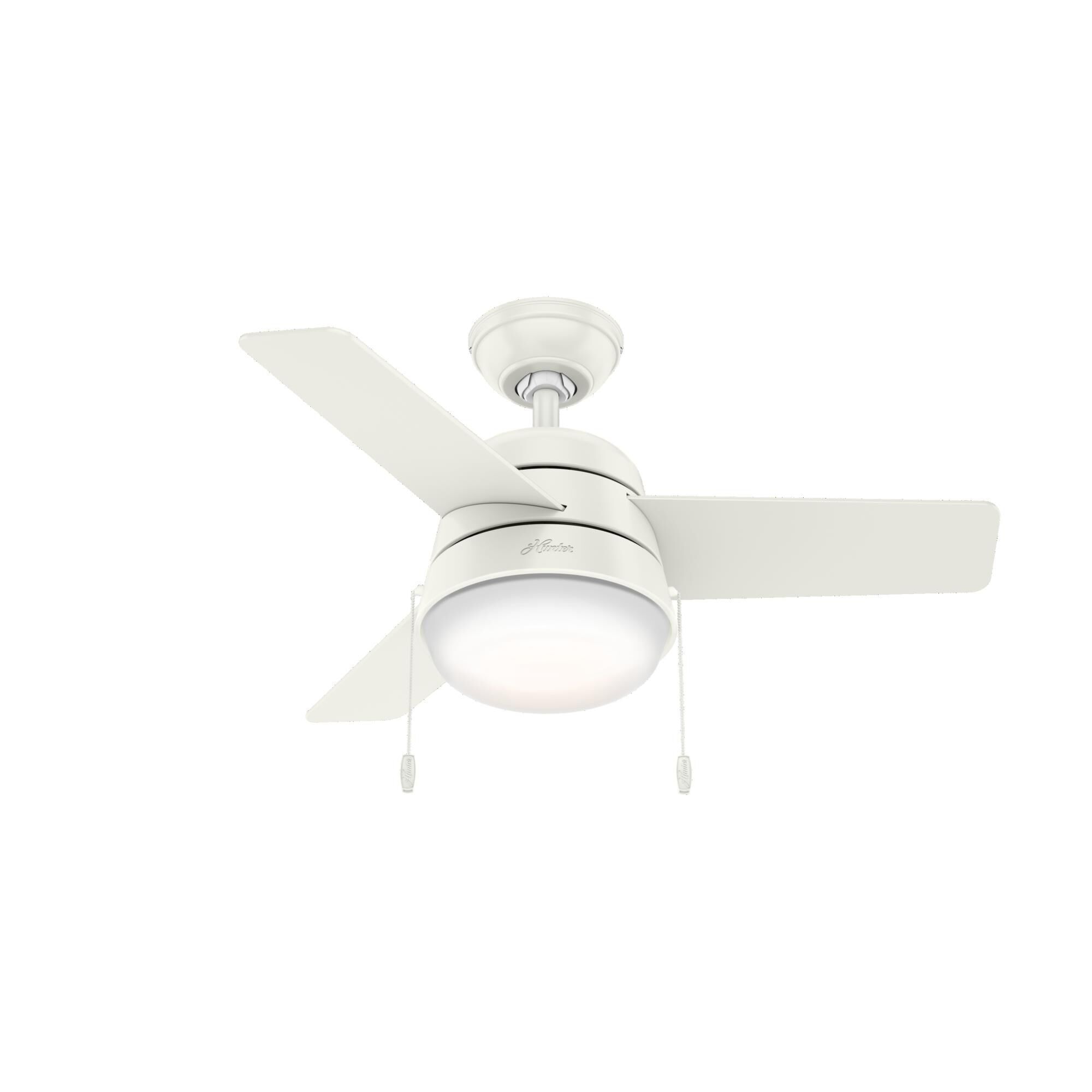 Aker 36 Inch Ceiling Fan with Light Kit by Hunter Fan