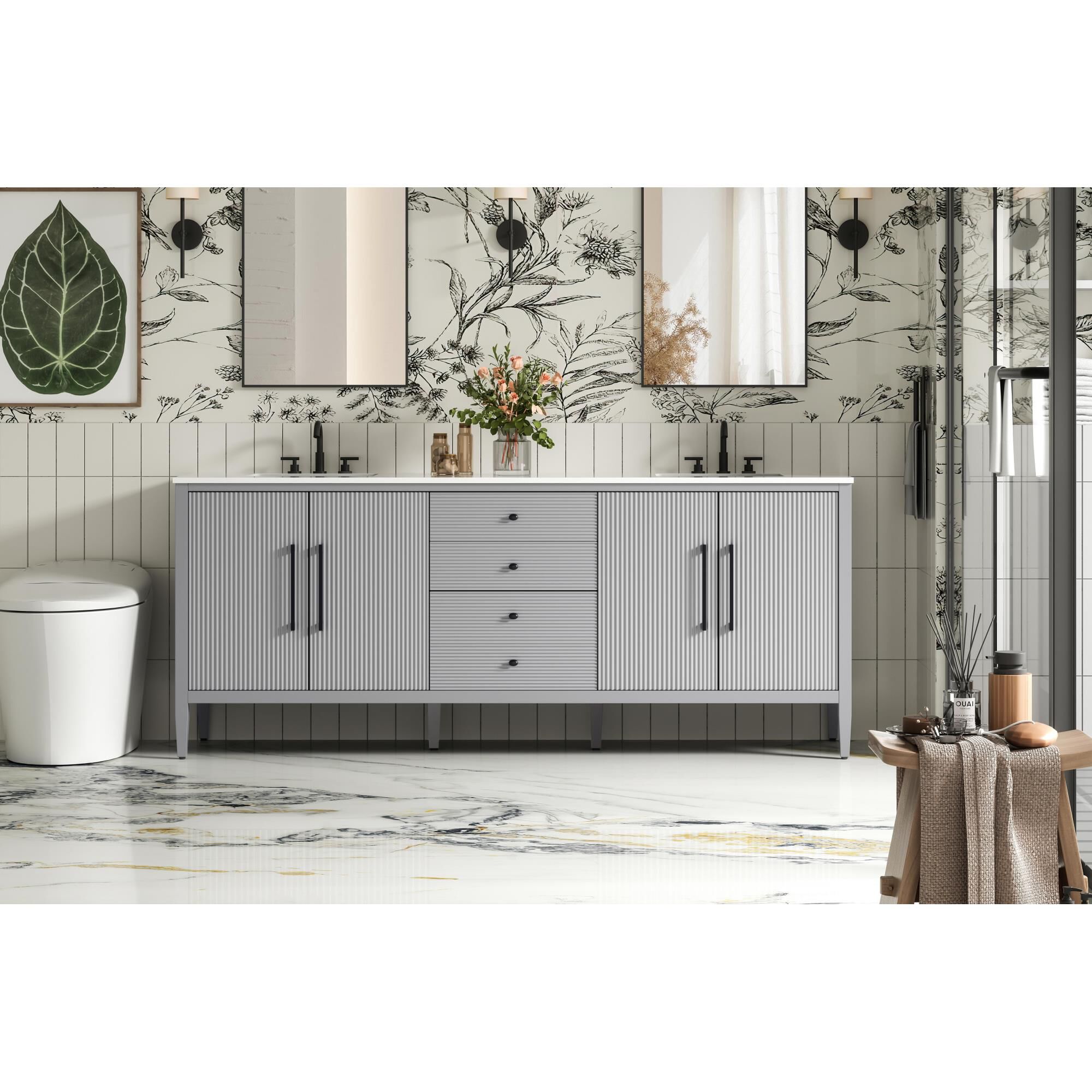 Blakely 84 Inch Bath Vanity by Elegant Dcor