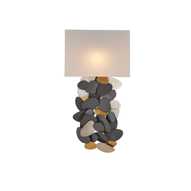 Hiroshi Koshitaka Moon 14 Inch Wall Sconce by Currey and Company