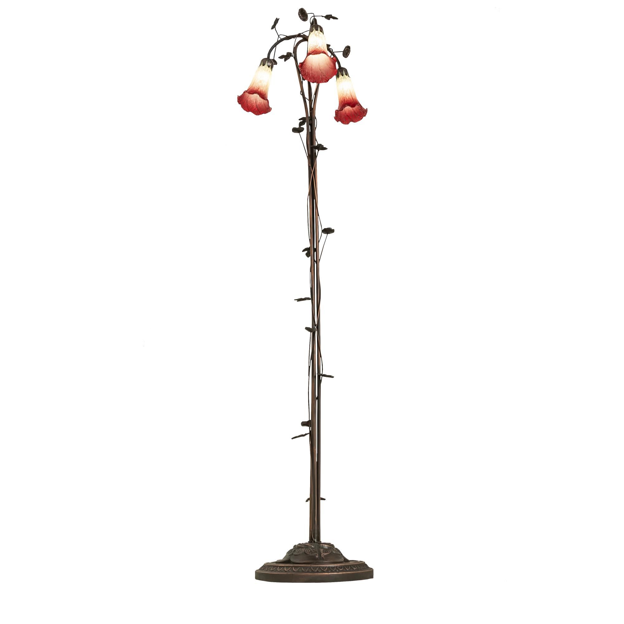 Seafoam and Cranberry 58 Inch Floor Lamp by Meyda Lighting