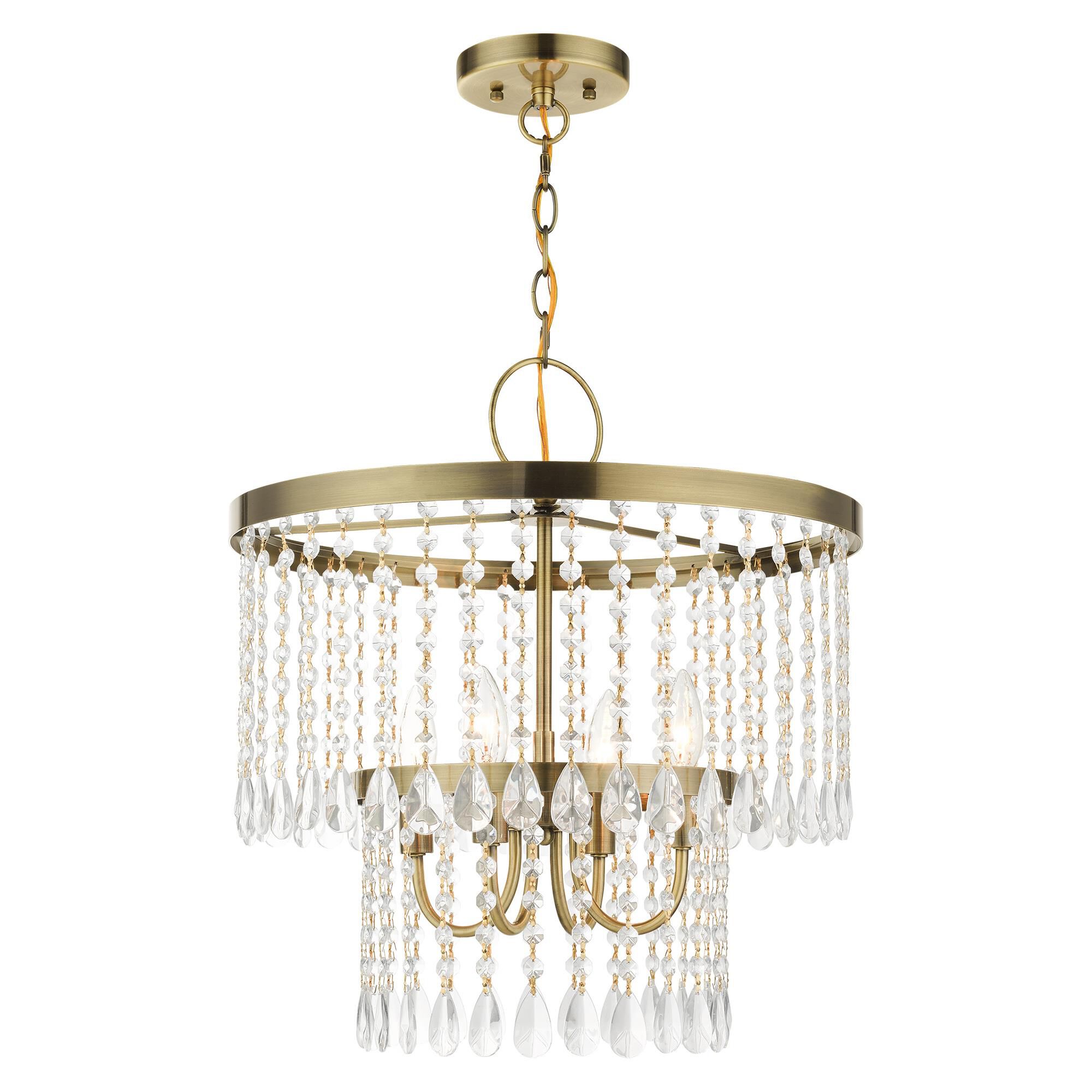 Elizabeth 4 Light Mini Chandelier by Livex Lighting