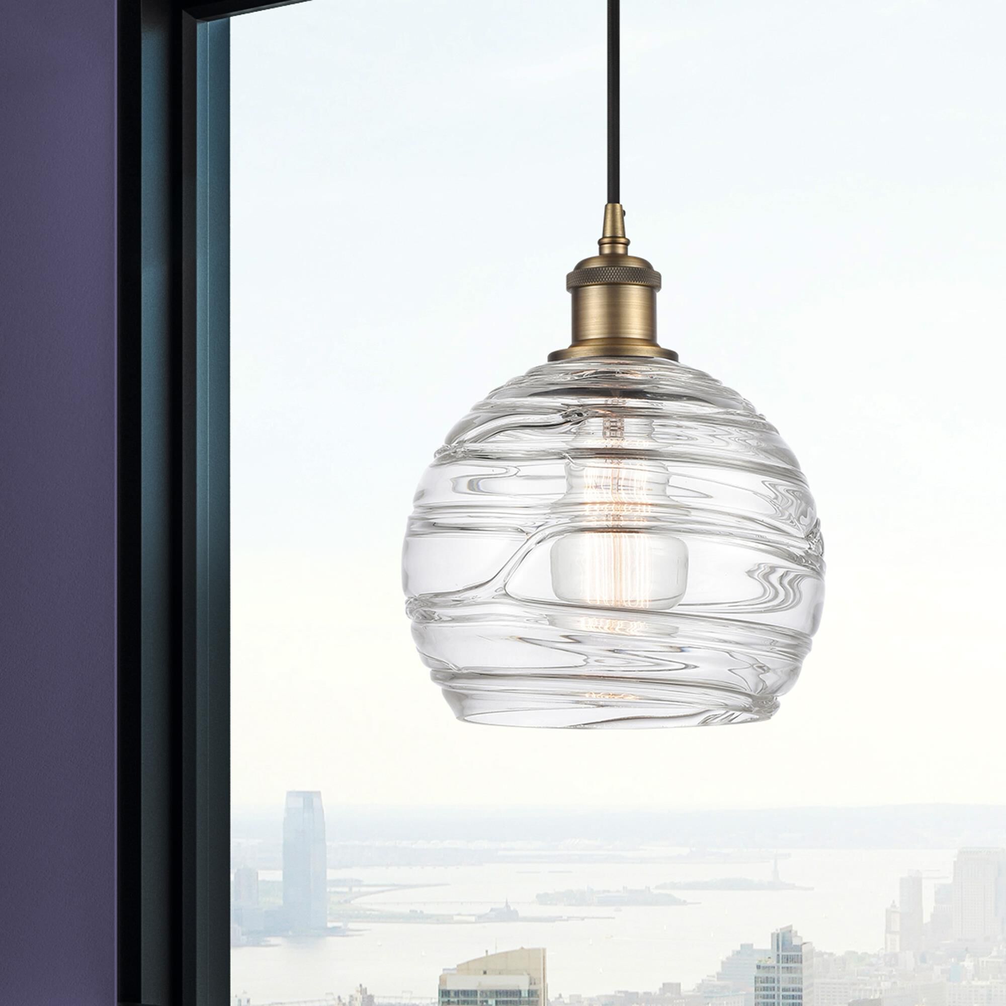 Bruno Marashlian Athens Deco Swirl 8 Inch Mini Pendant by Innovations Lighting