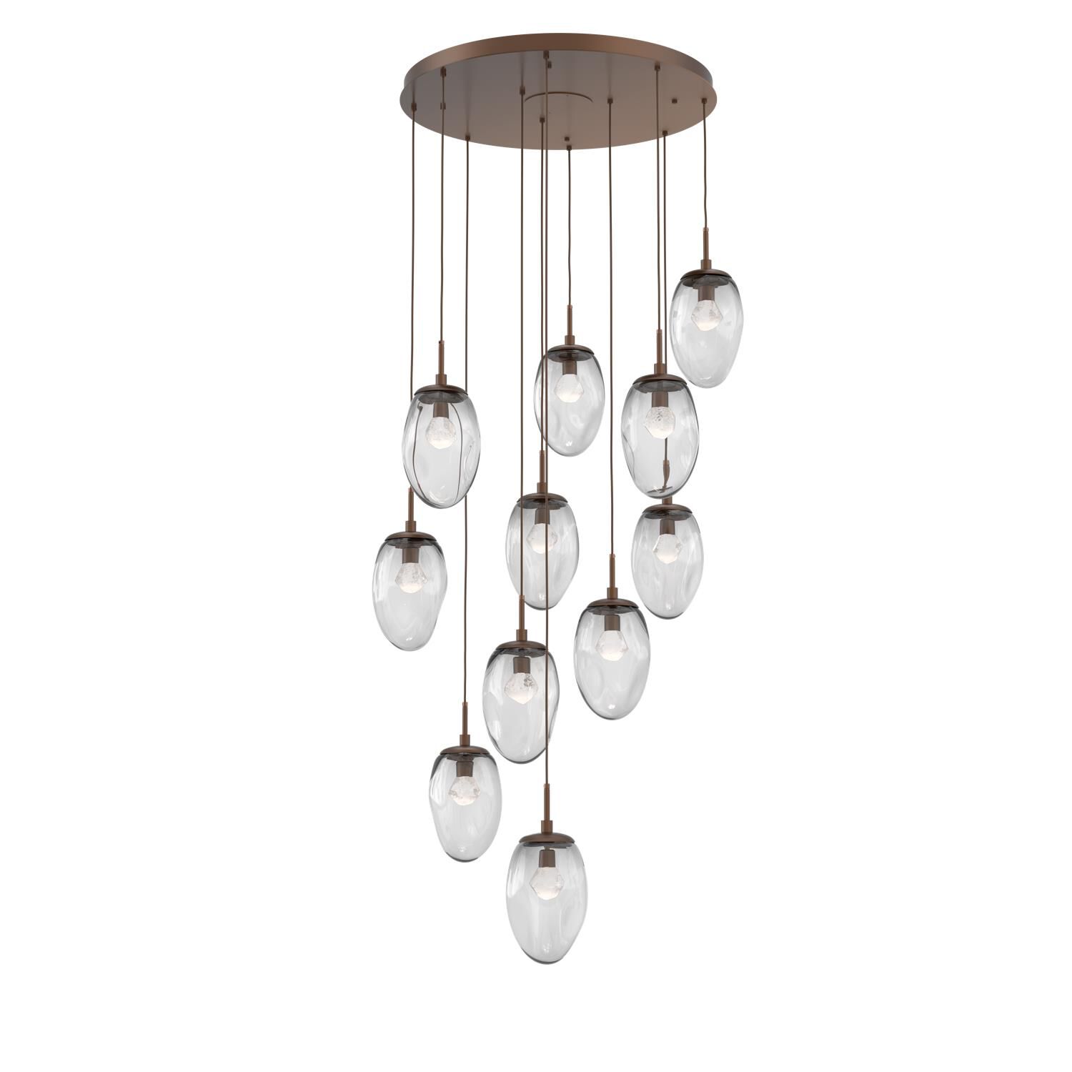 Levi Wilson Nebula 37 Inch 11 Light LED Multi Light Pendant by Hammerton Studio