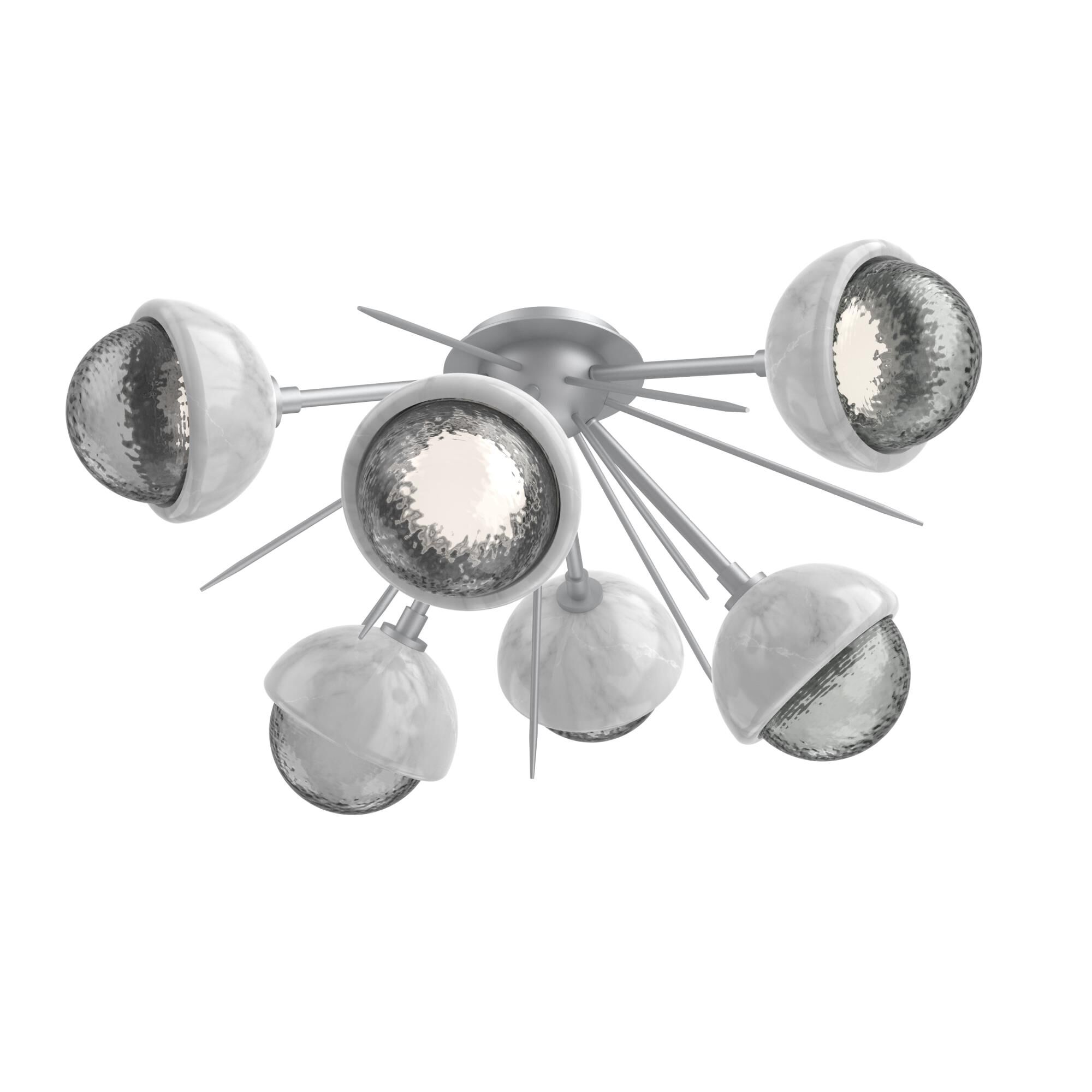 Levi Wilson Cabochon 28 Inch Semi Flush Mount by Hammerton Studio