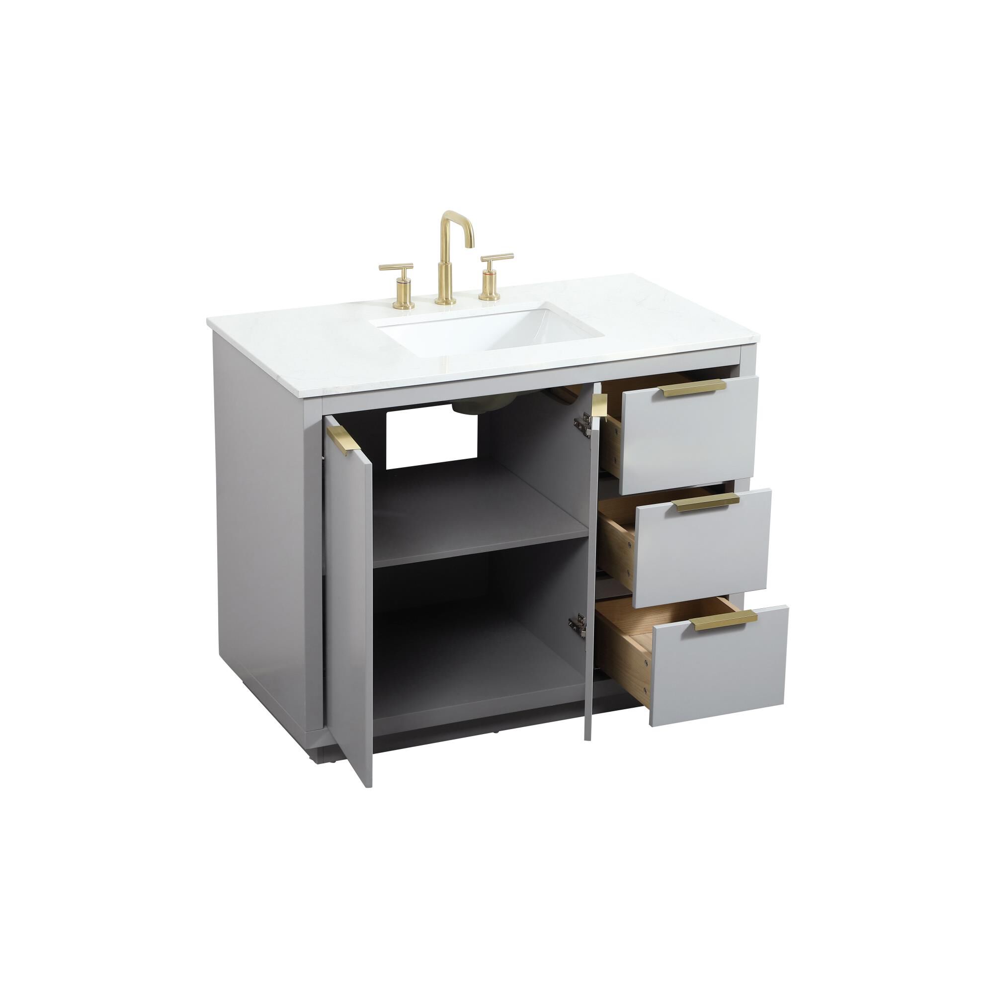 Shown in Grey finish