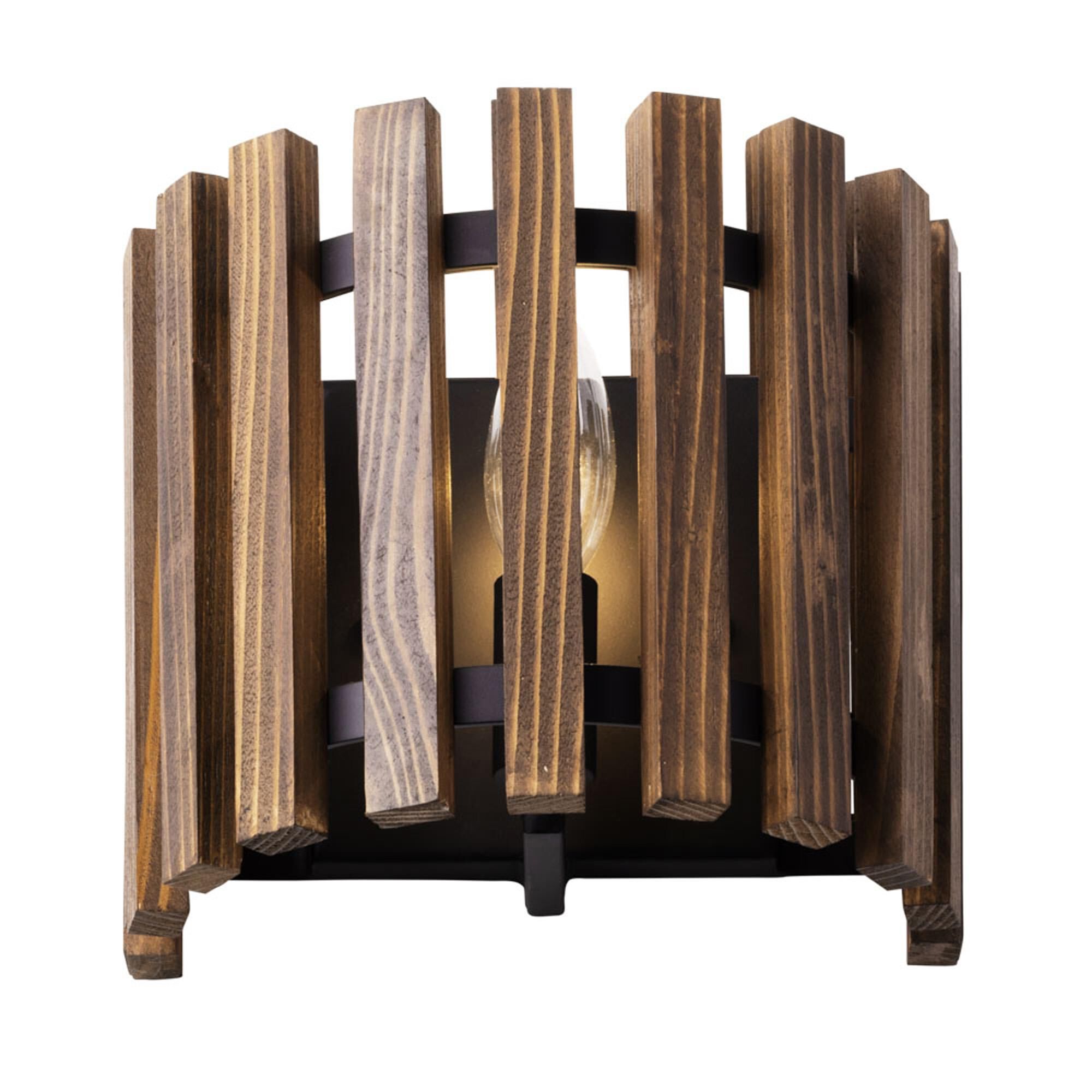 Shown in Matte Black/Medium Walnut finish