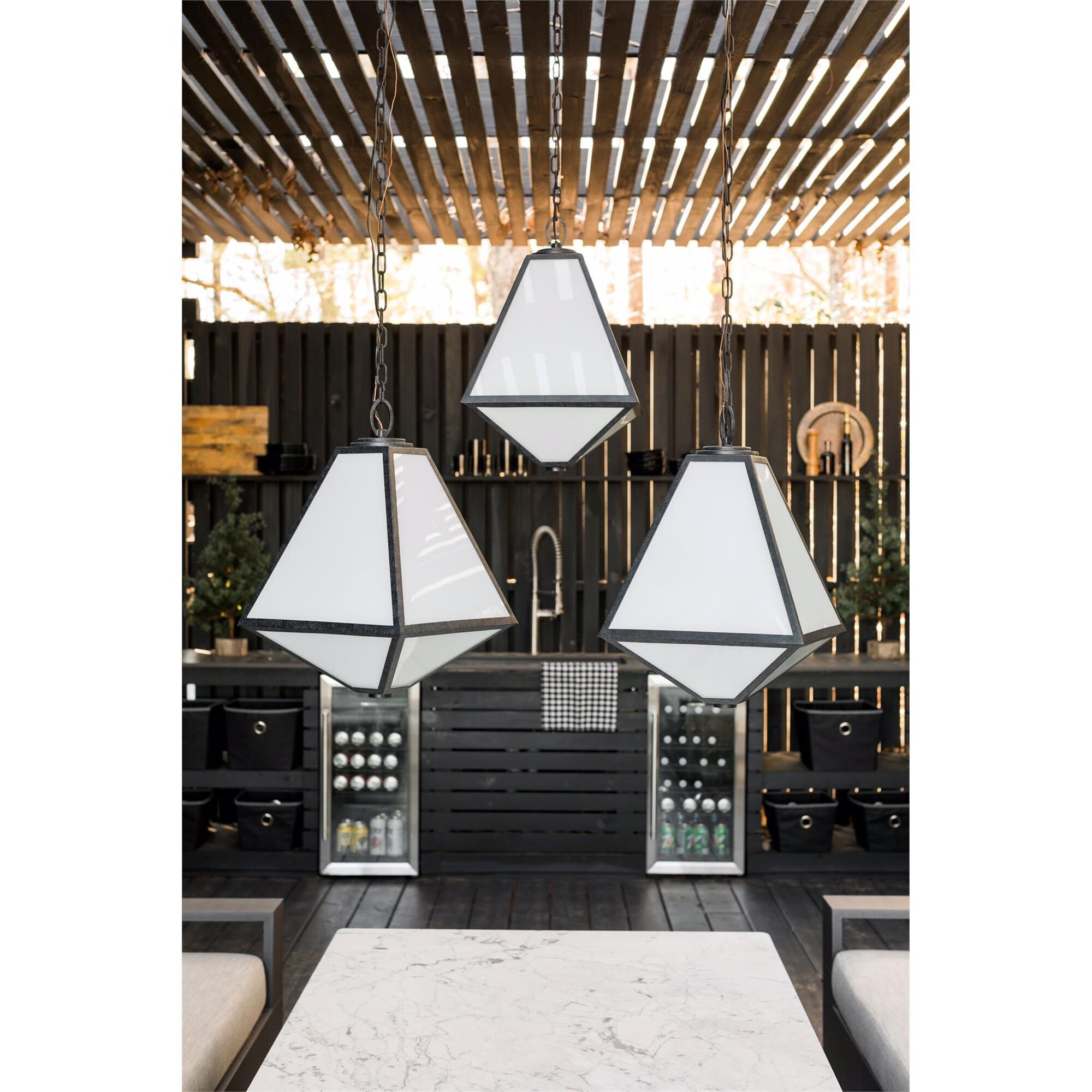Brian Patrick Flynn Glacier Medium Outdoor Hanging Lantern,
