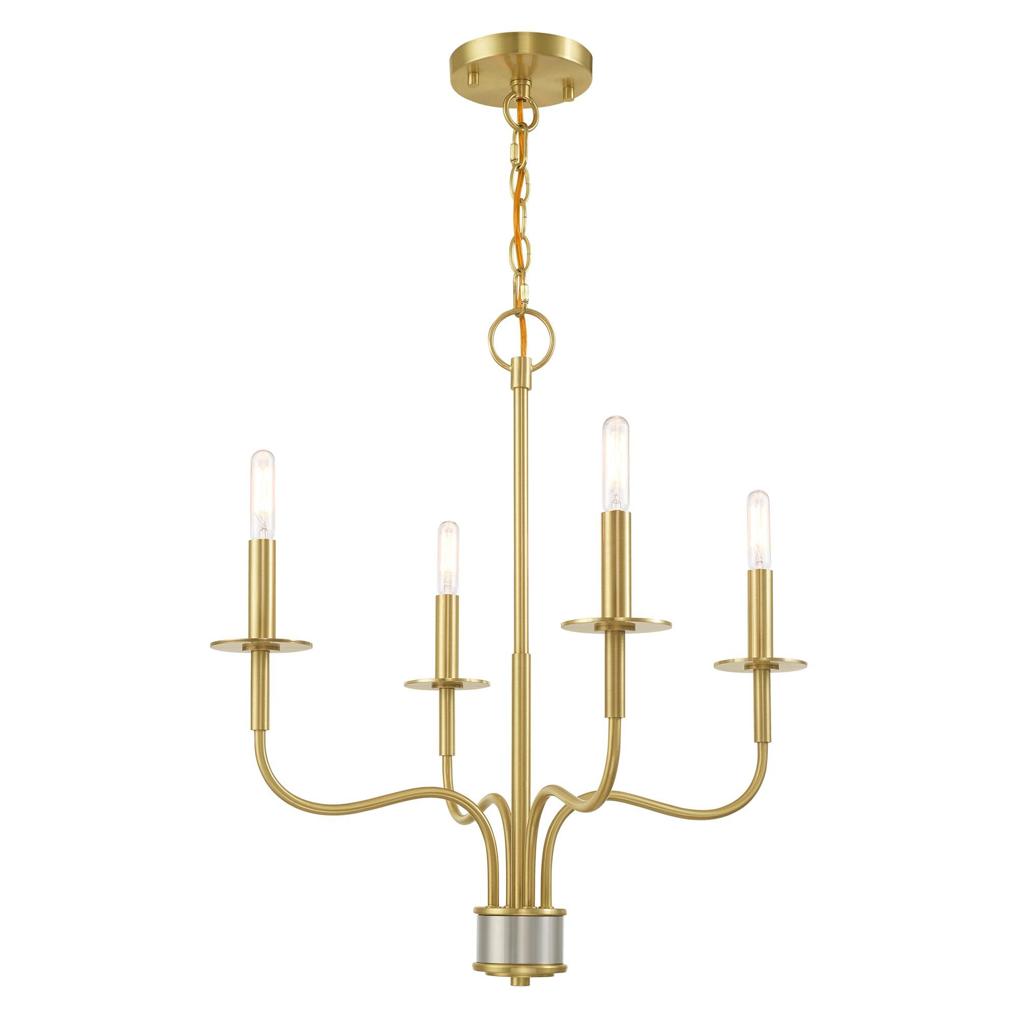 Lisbon 4 Light Mini Chandelier by Livex Lighting