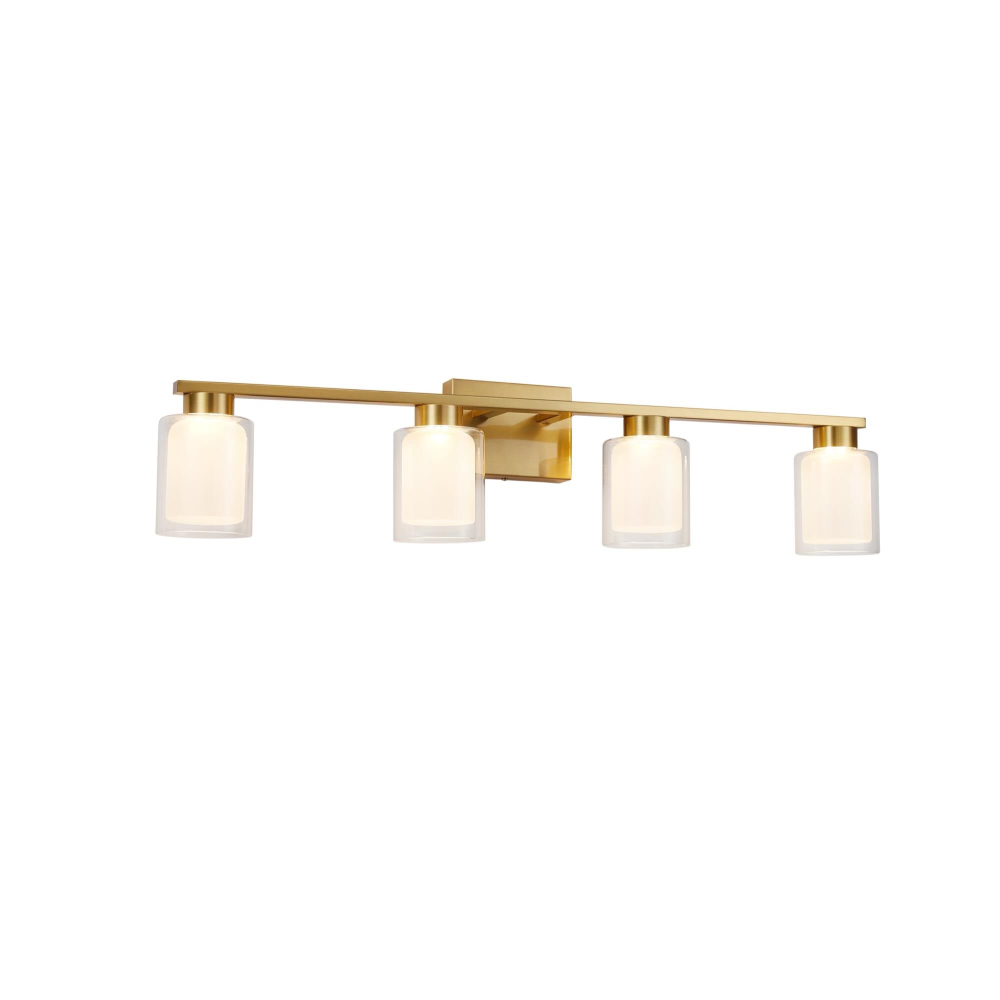 Shown in Brass finish and Glass shade