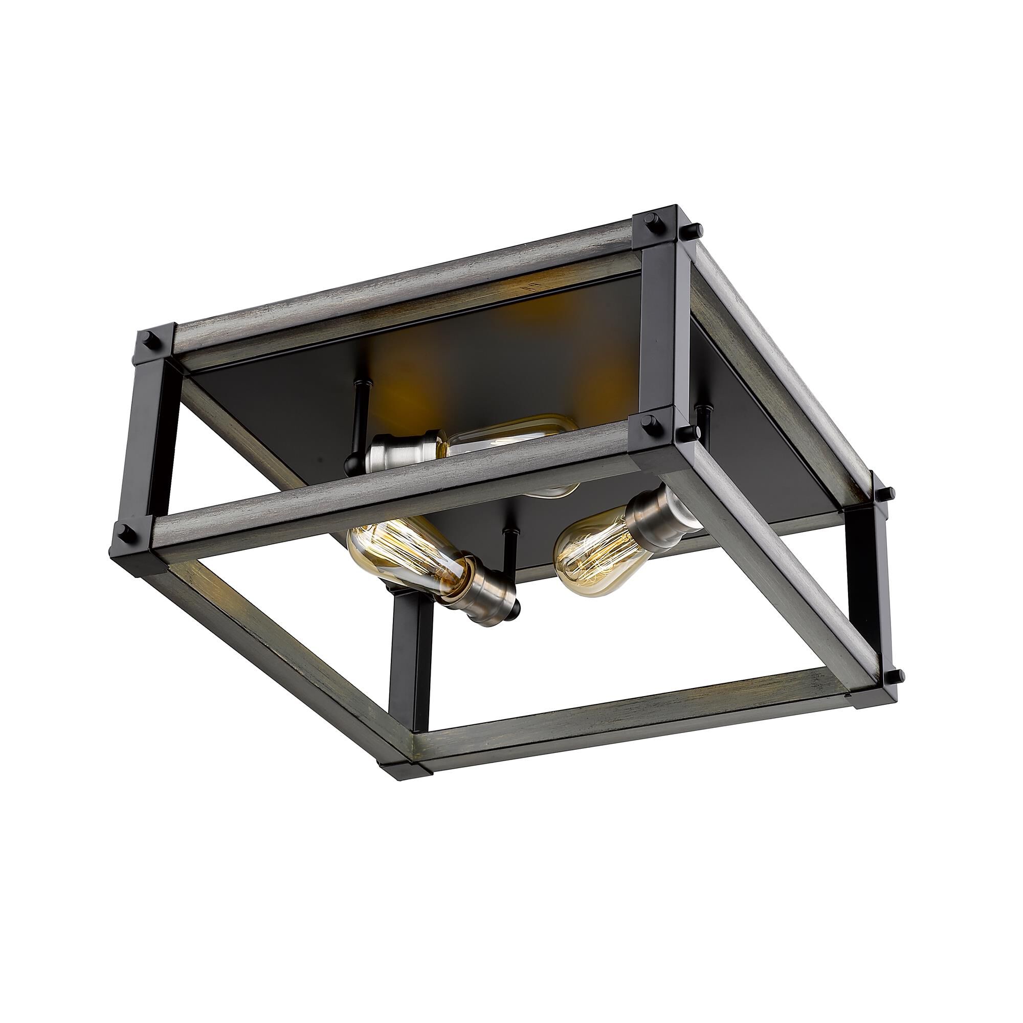 Shown in Ashen Barnboard finish and --- glass and --- shade