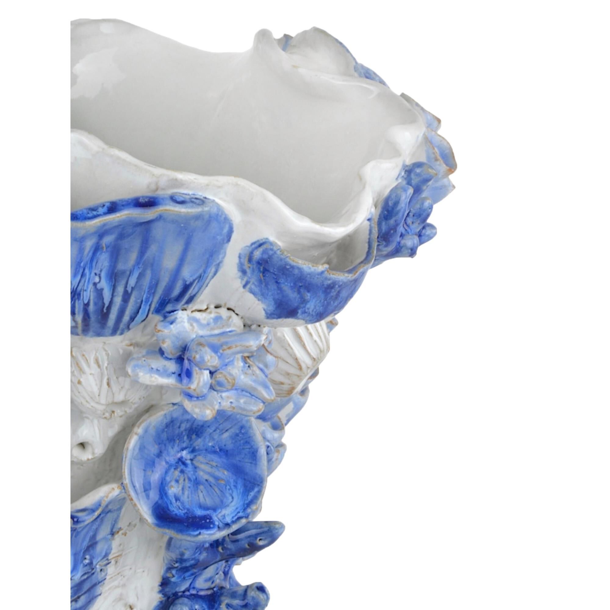 Shown in White, Blue finish