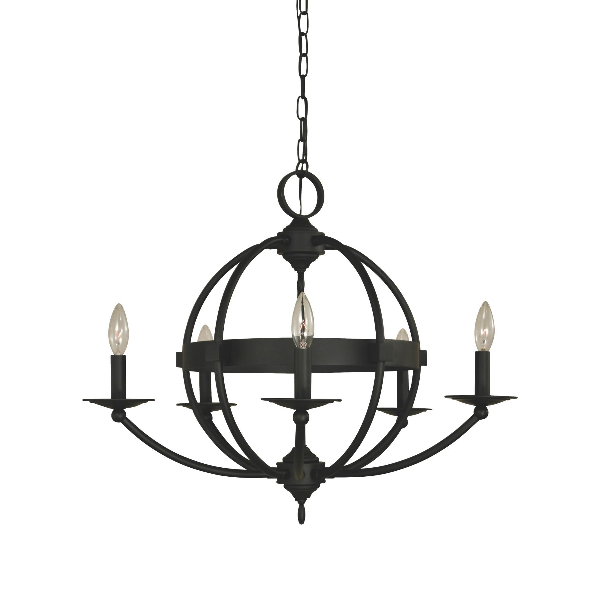 Aurora 26 Inch 5 Light Chandelier by Framburg