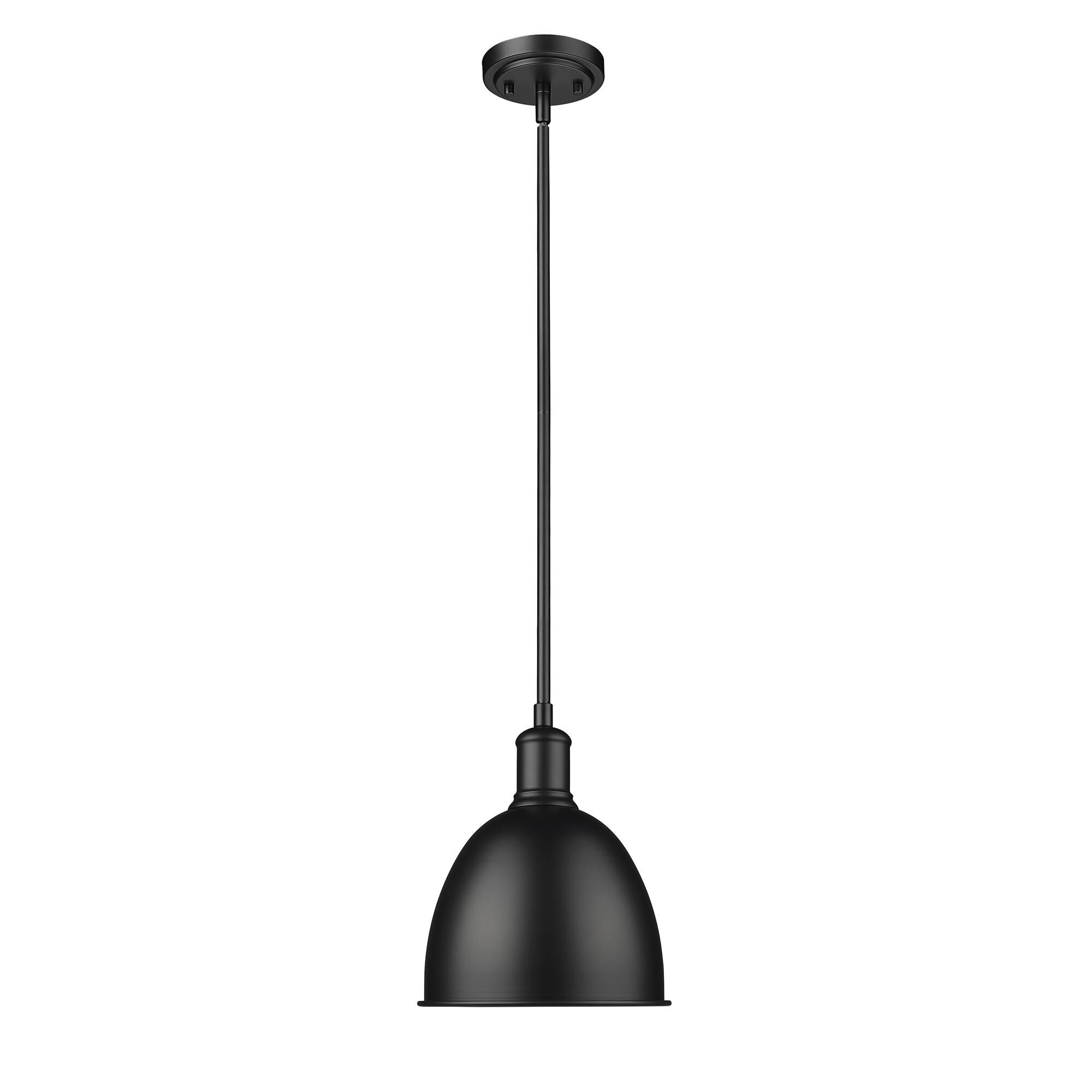 Shown in Matte Black finish and Matte Black shade