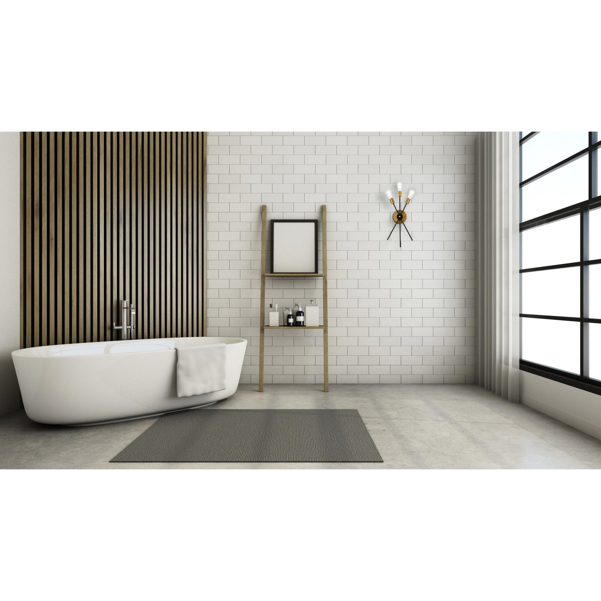 Shown in Black and Brass finish