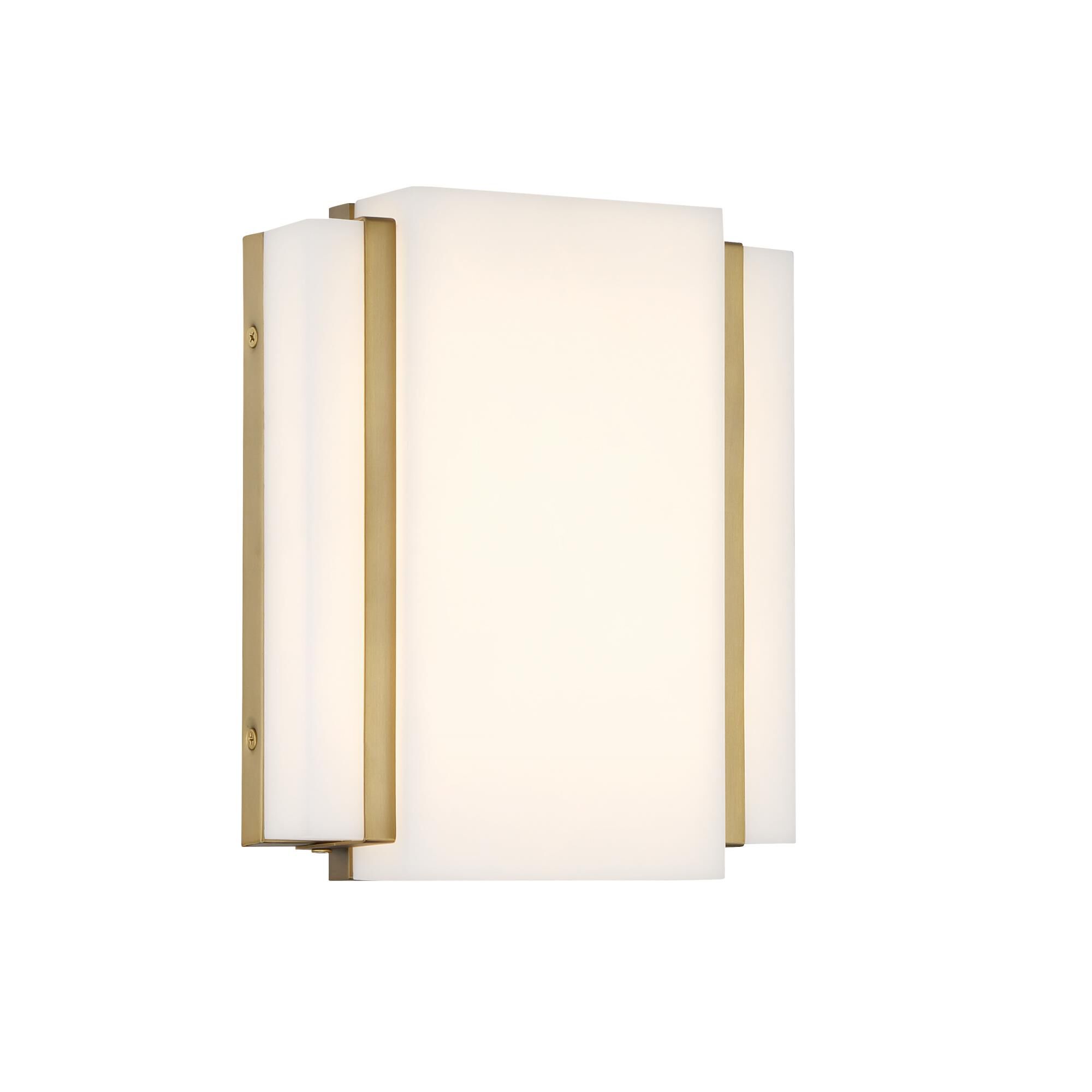 Shown in Soft Brass finish and Faux Alabaster glass