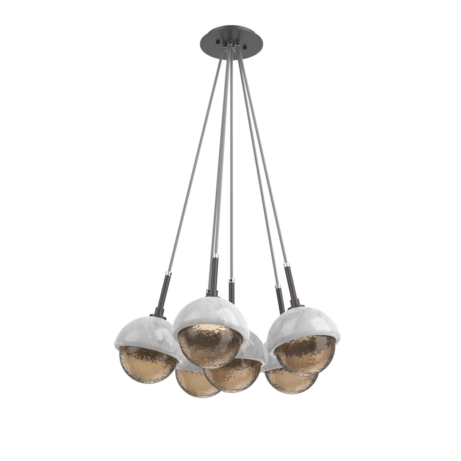 Levi Wilson Cabochon 19 Inch Multi Pendant Light by Hammerton Studio